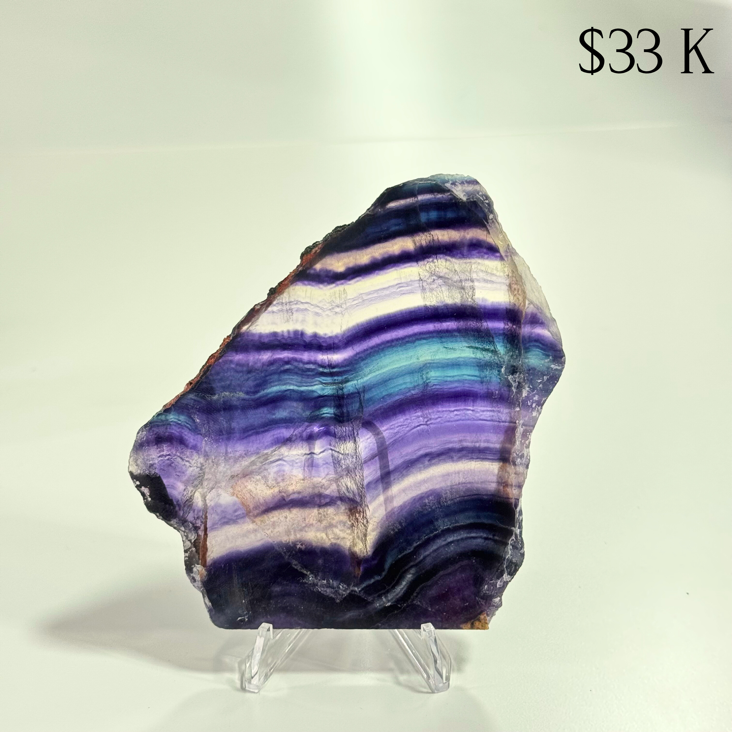 Rainbow Fluorite Slices