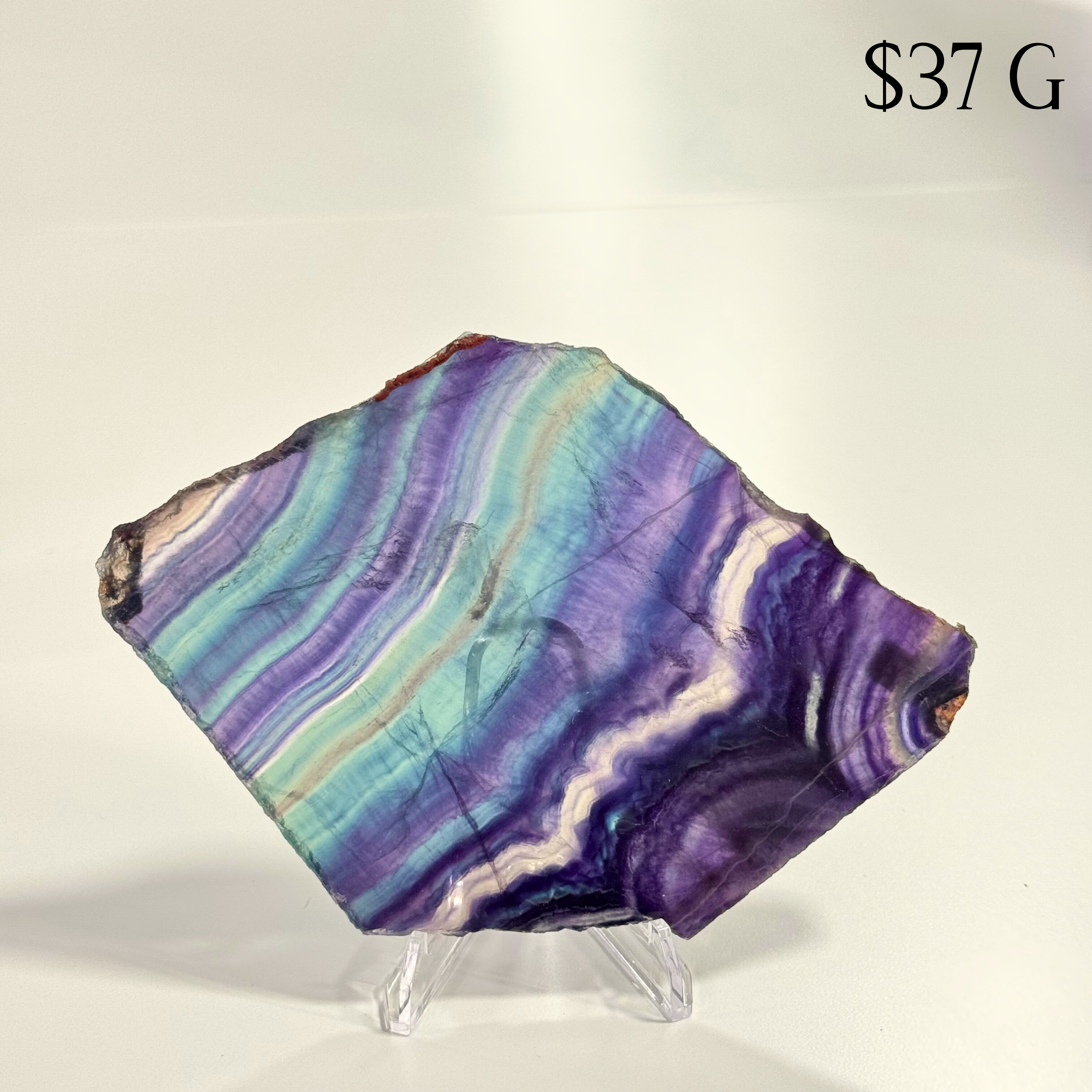Rainbow Fluorite Slices