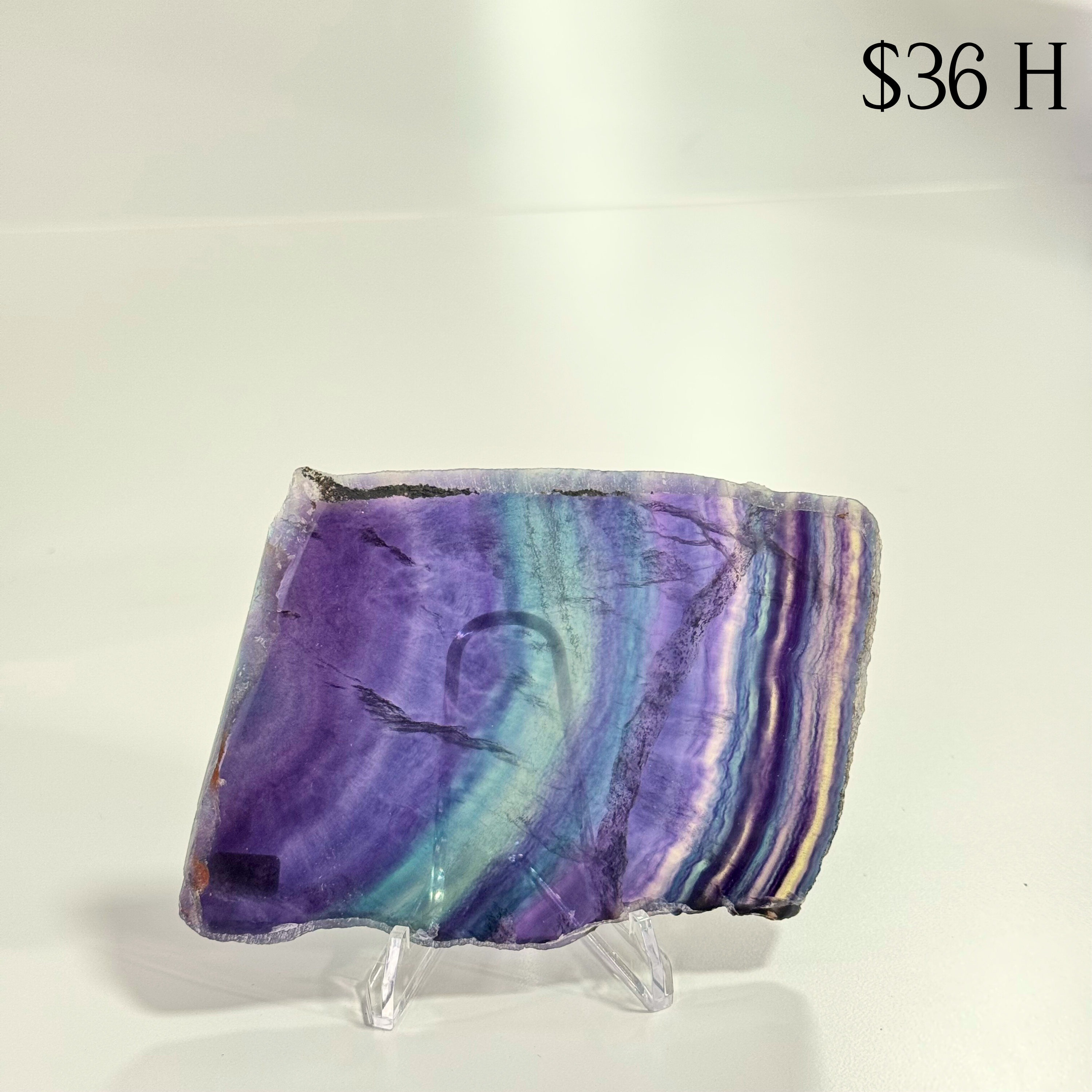 Rainbow Fluorite Slices