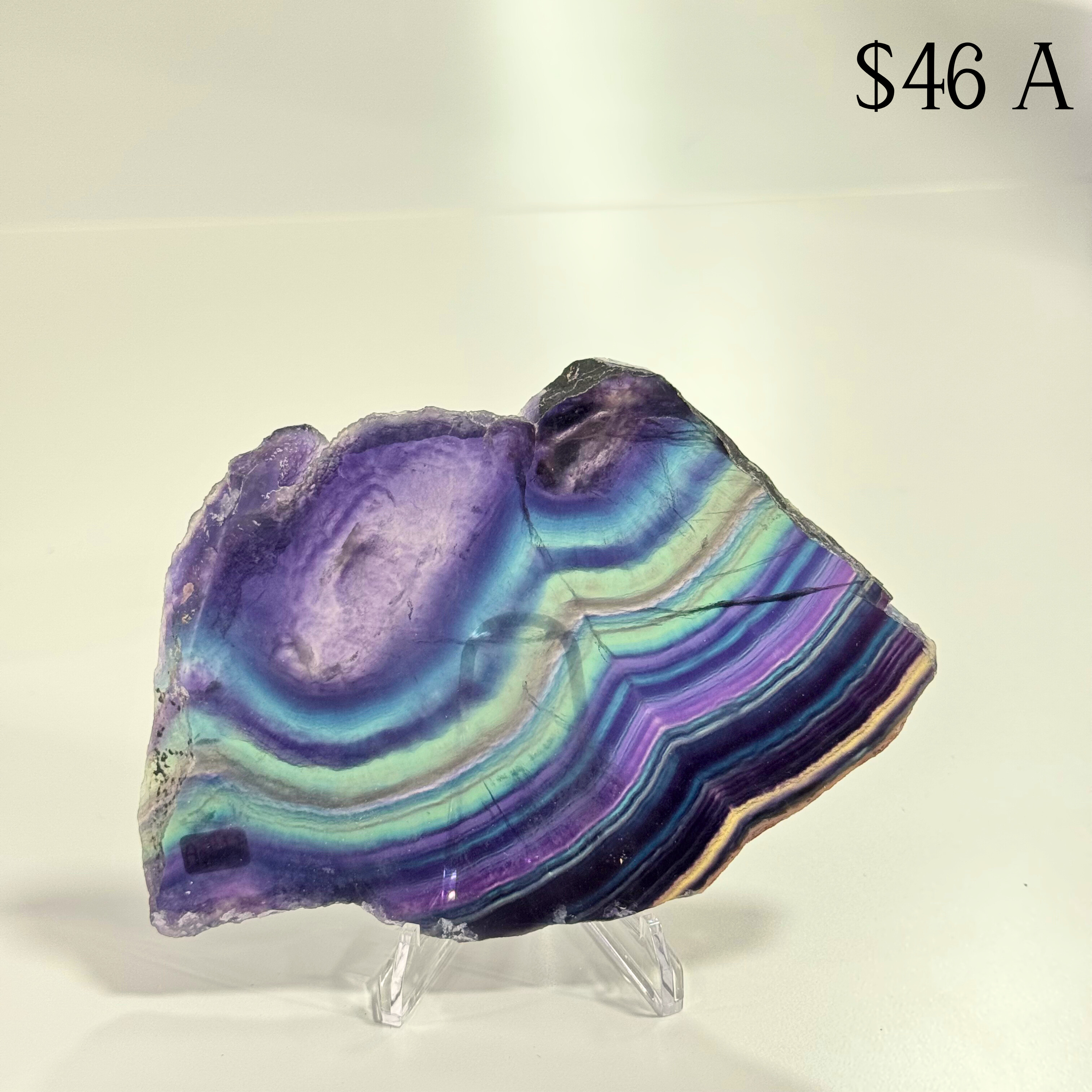 Rainbow Fluorite Slices