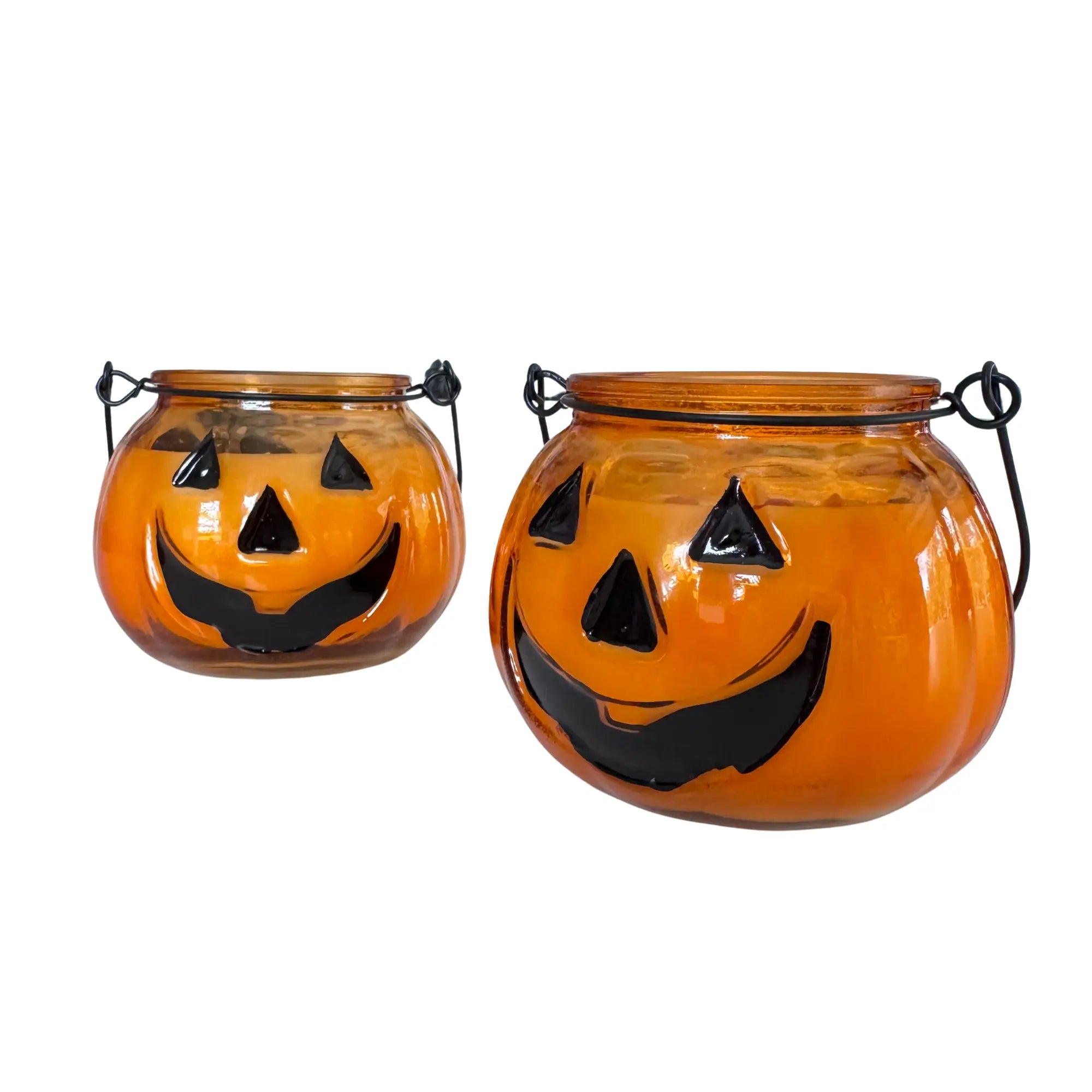 Jack-O-Lantern Halloween Candle Arabella Crystals