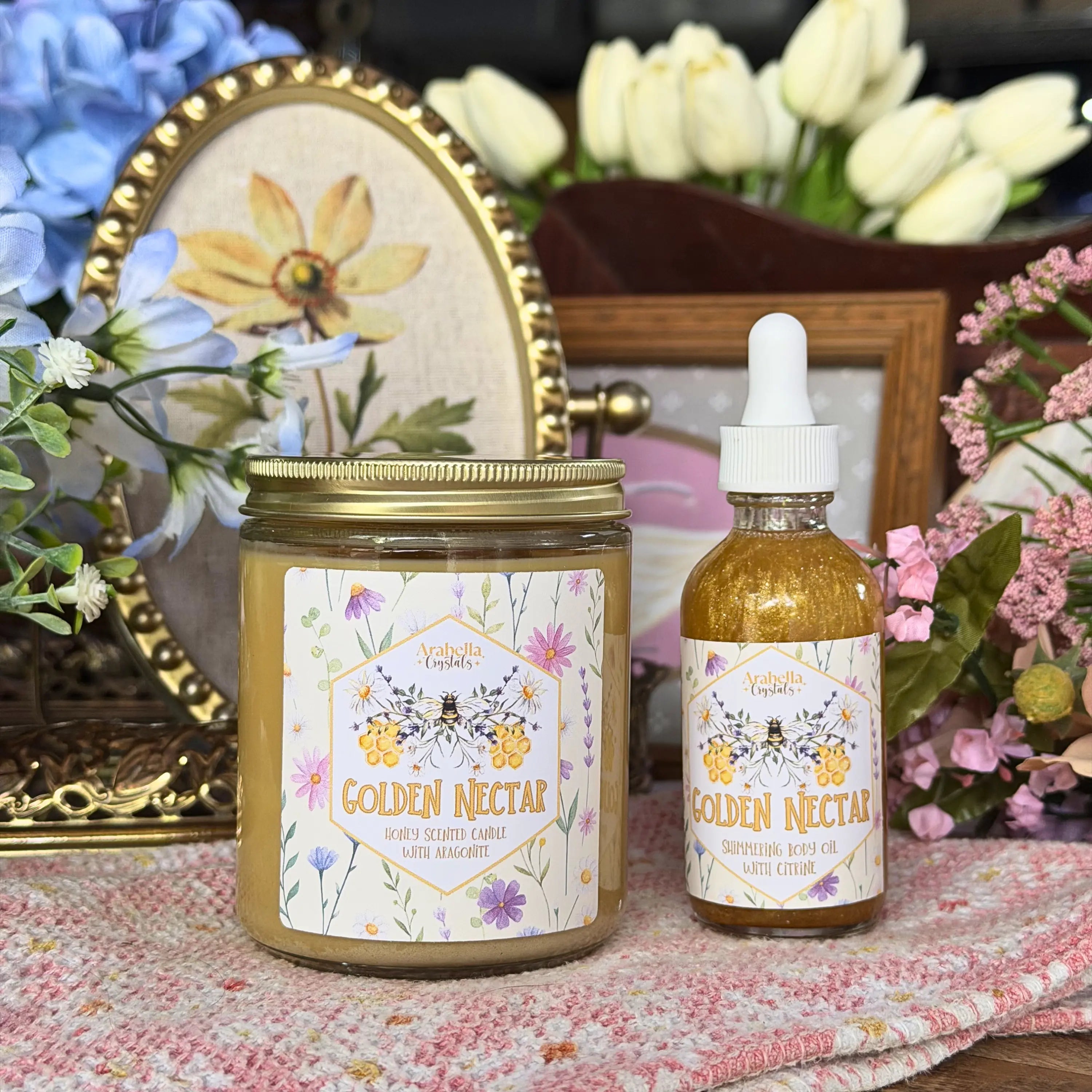 Golden Nectar Spring Homestead Soy Candle Notes of: Honey, Sugar & Spice