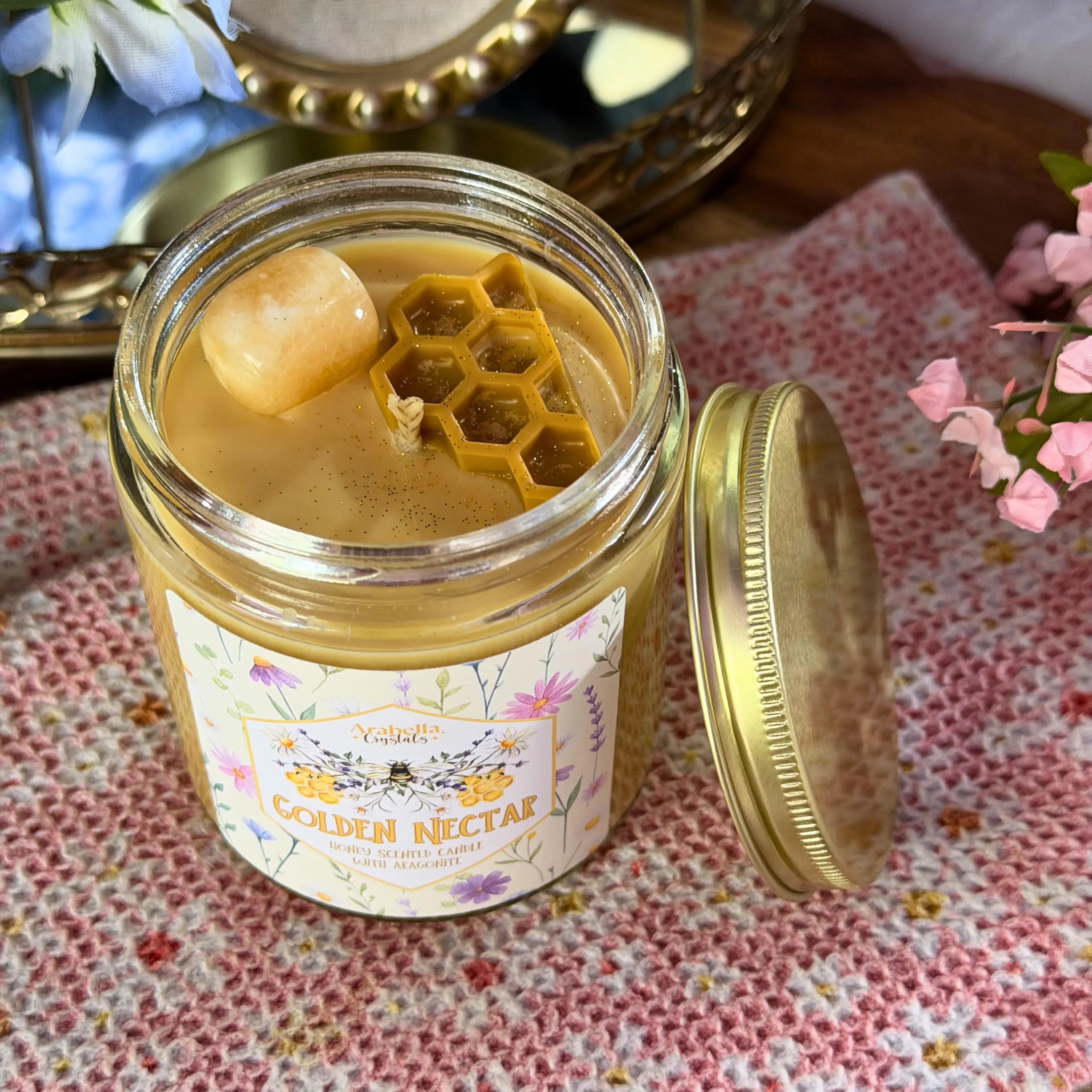 Golden Nectar Spring Homestead Soy Candle Notes of: Honey, Sugar & Spice