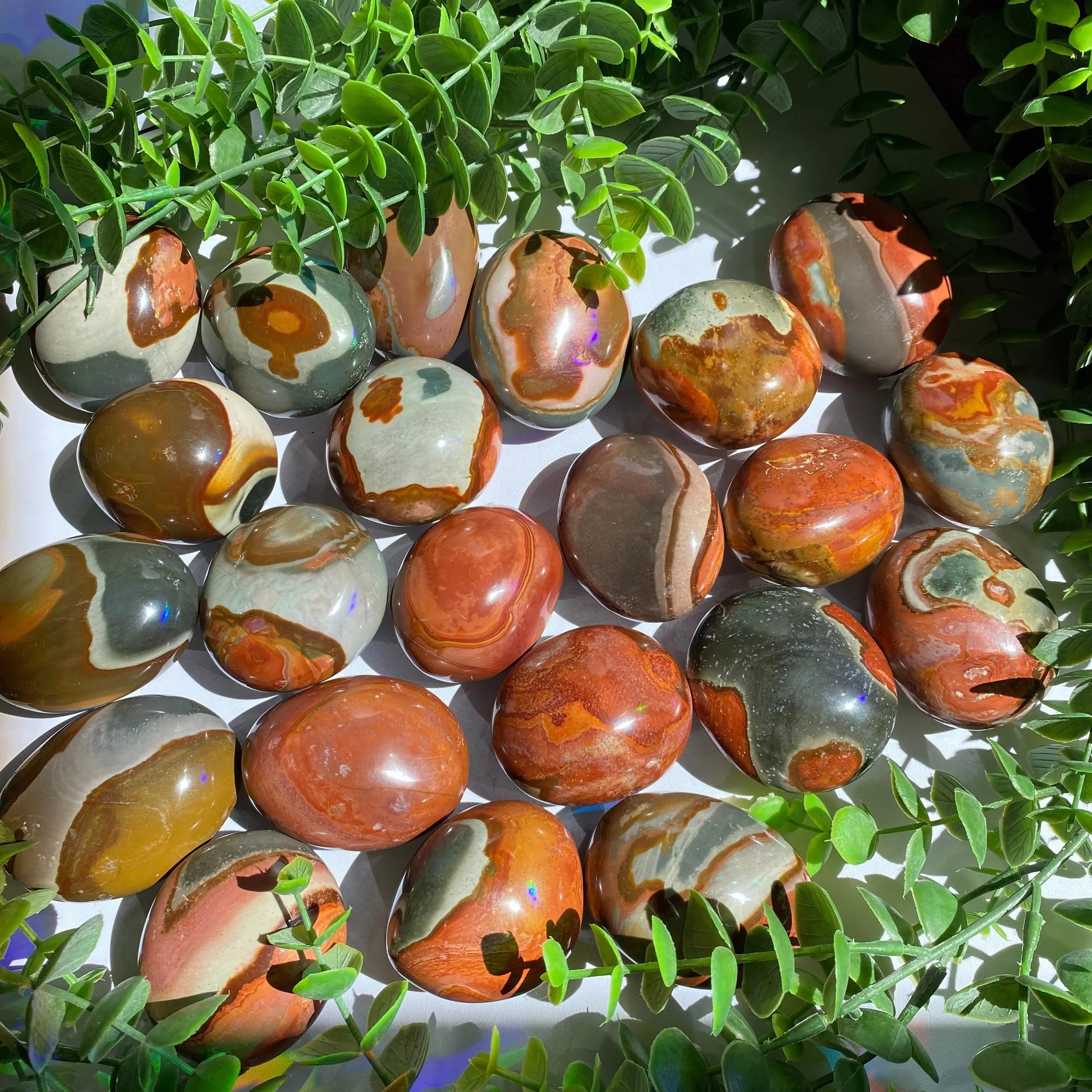 Polychrome Jasper Palm Stone Arabella Crystals