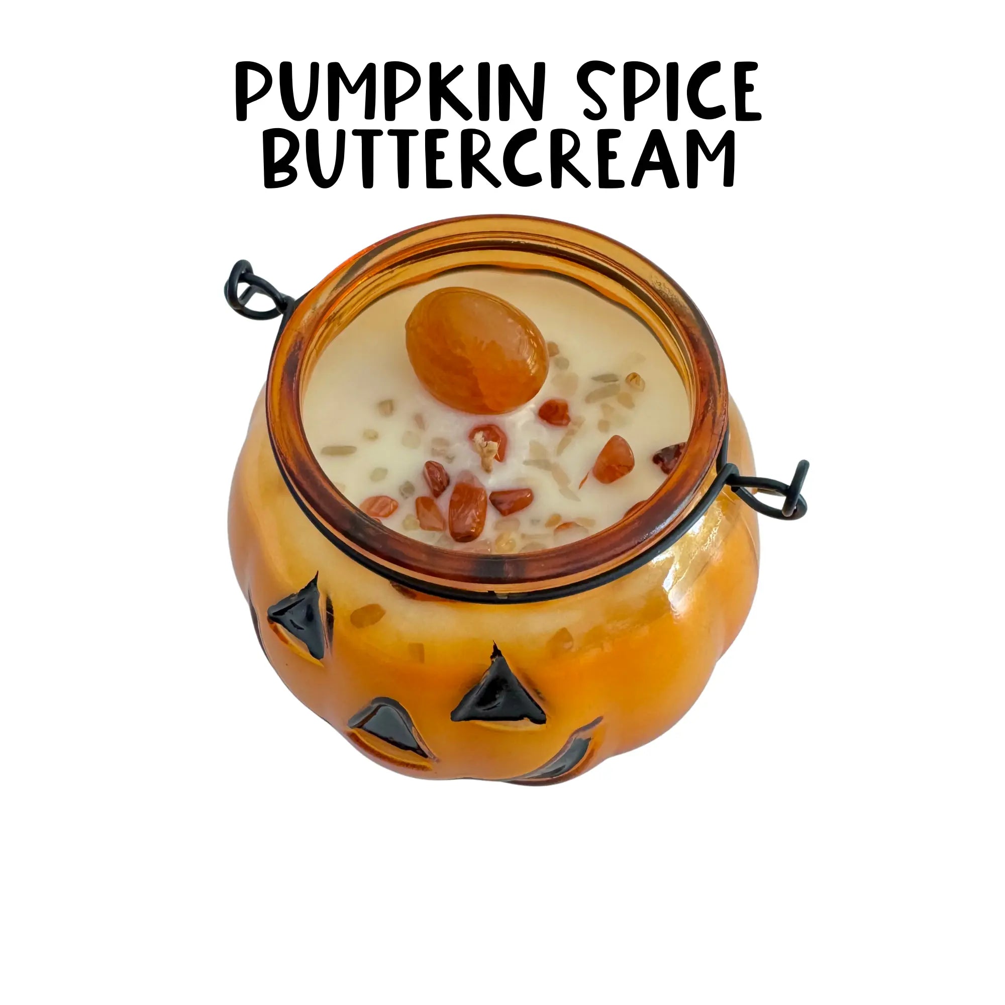 Jack-O-Lantern Halloween Candle Arabella Crystals