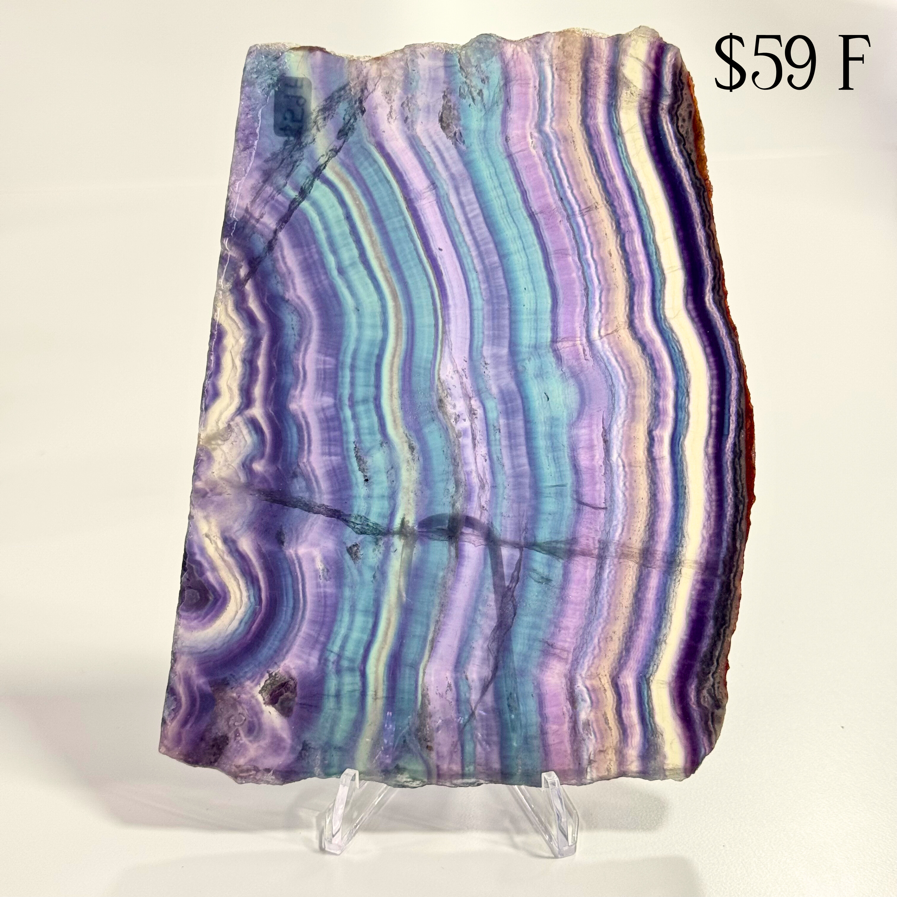 Rainbow Fluorite Slices