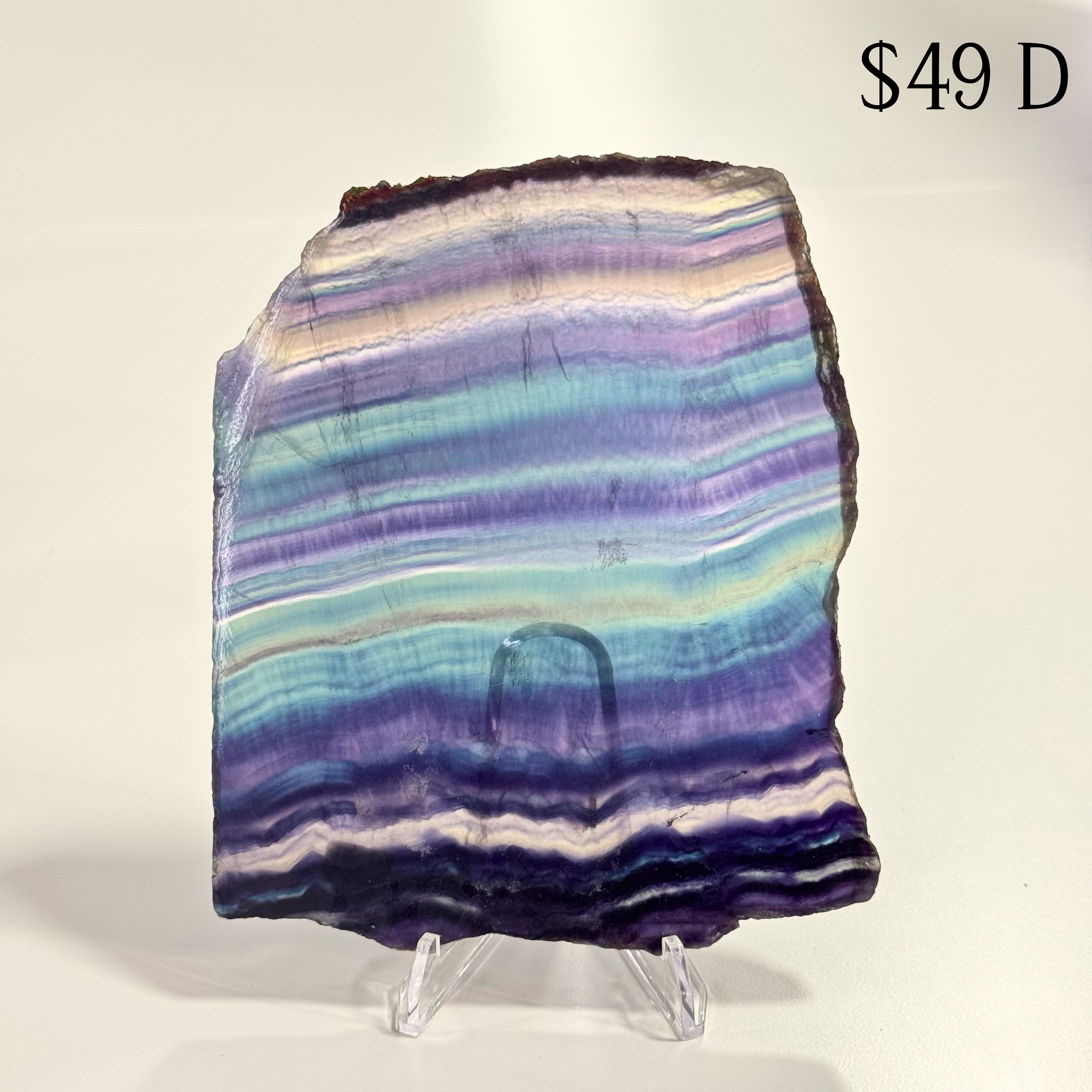 Rainbow Fluorite Slices
