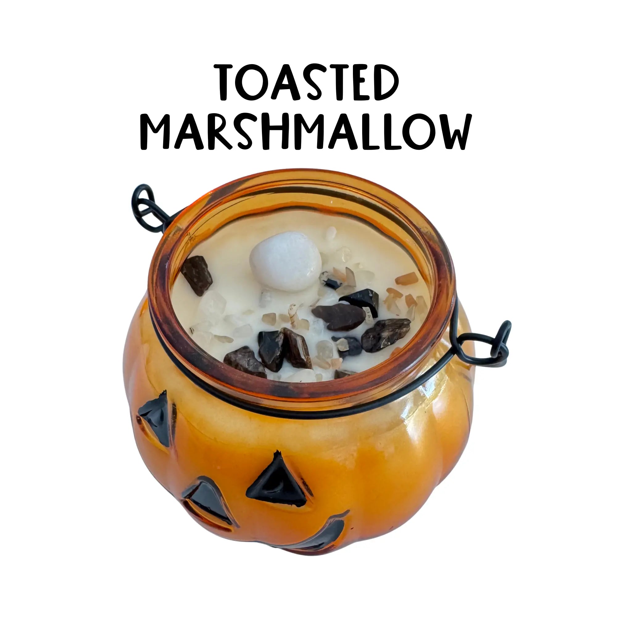 Jack-O-Lantern Halloween Candle Arabella Crystals