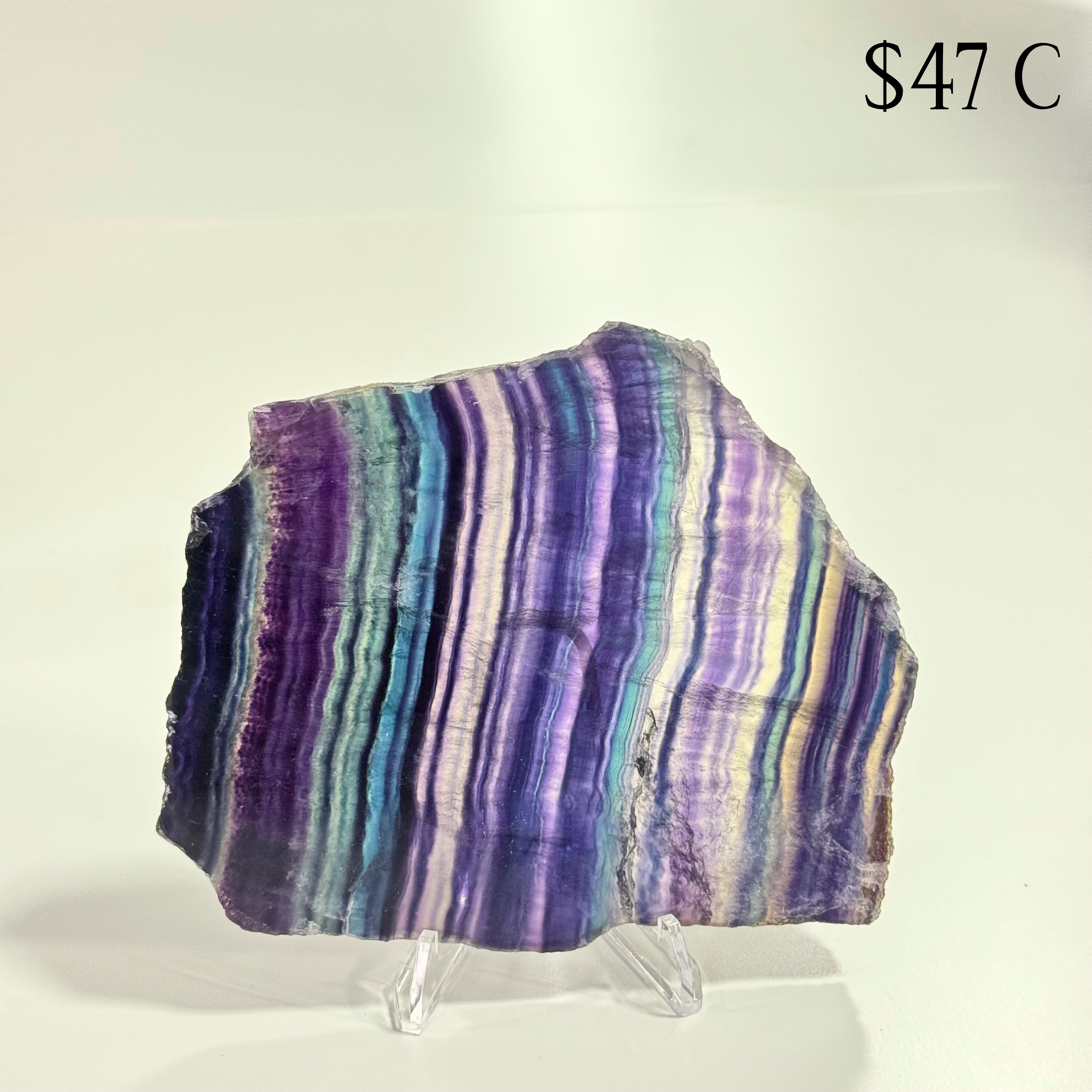 Rainbow Fluorite Slices