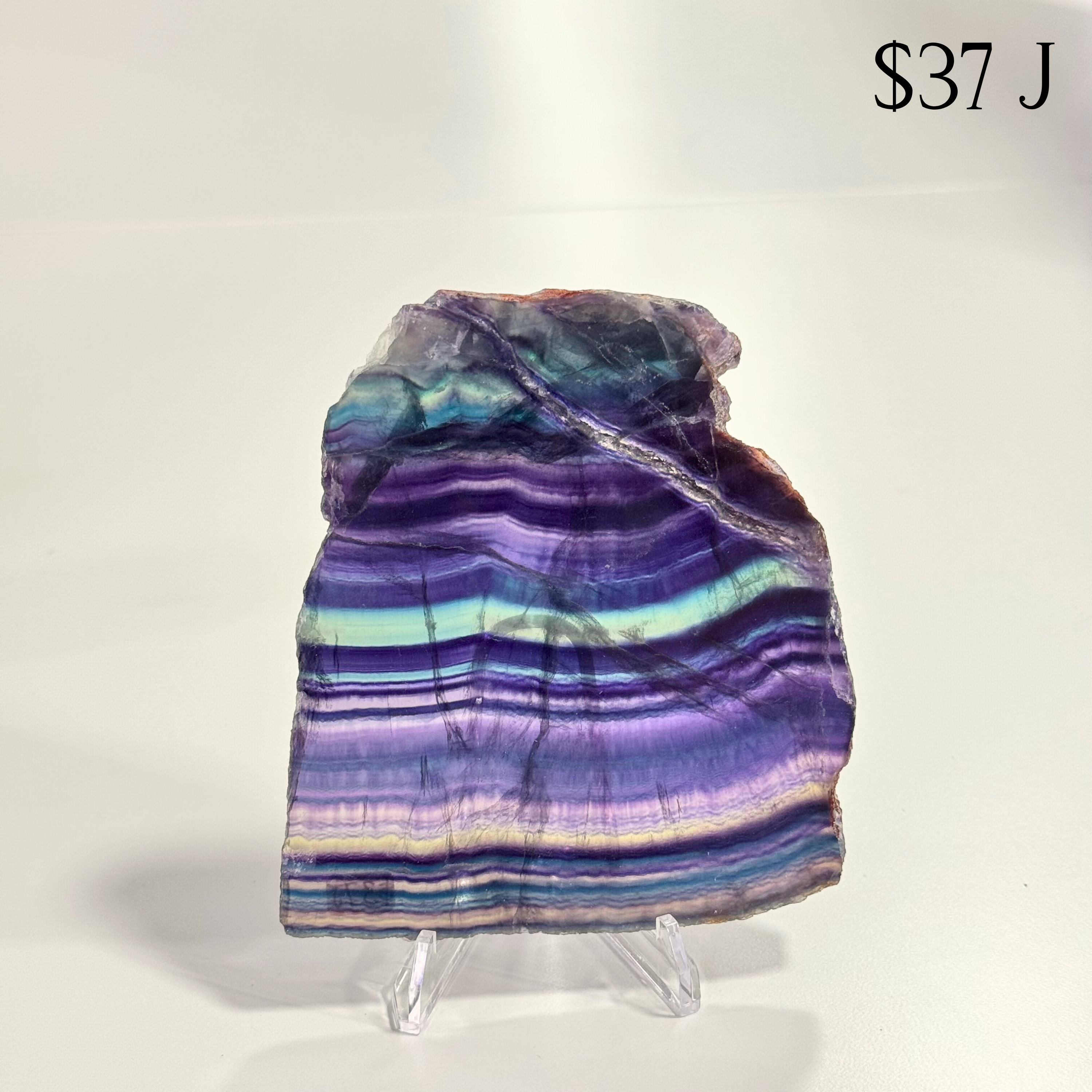 Rainbow Fluorite Slices
