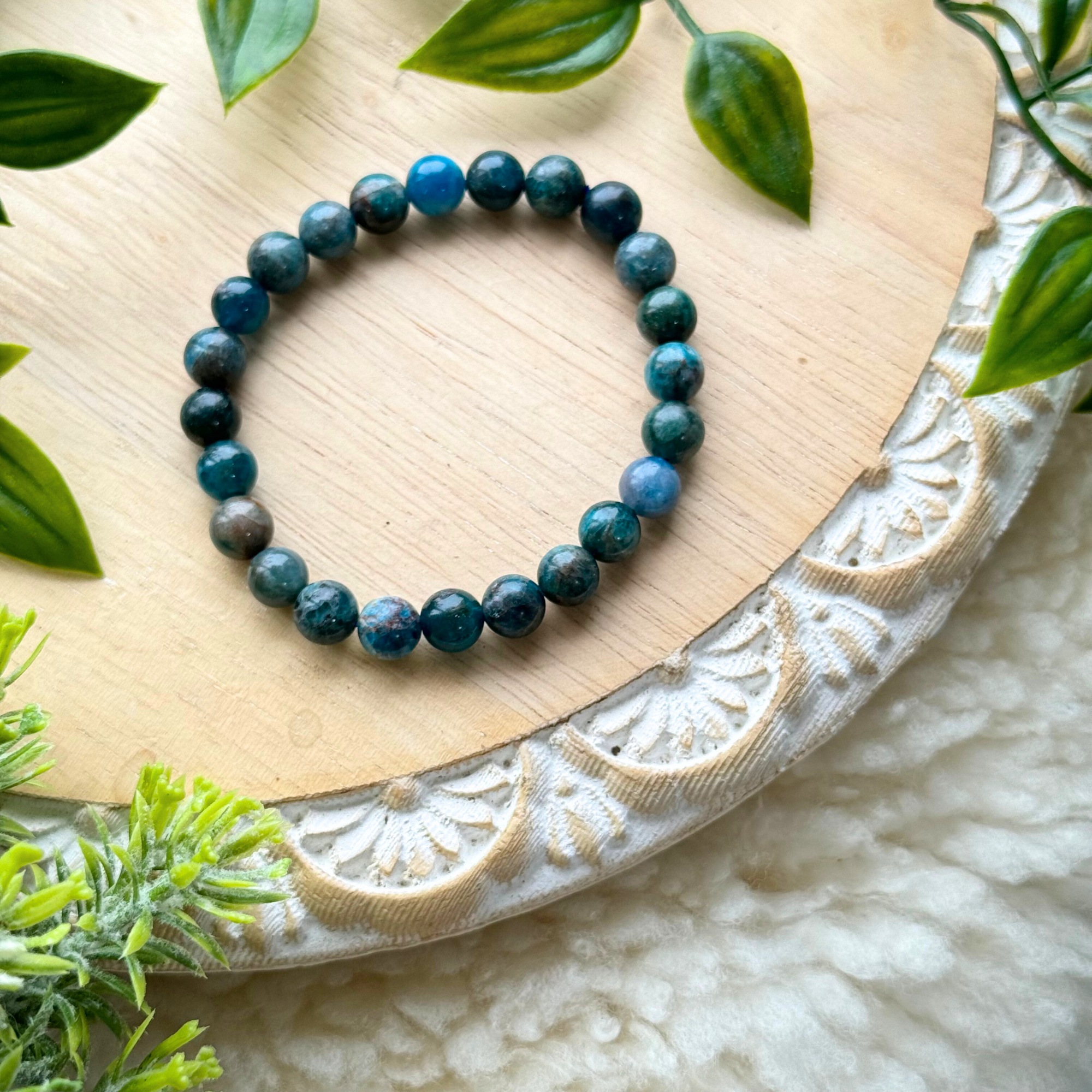 Apatite Beaded Gemstone Bracelet