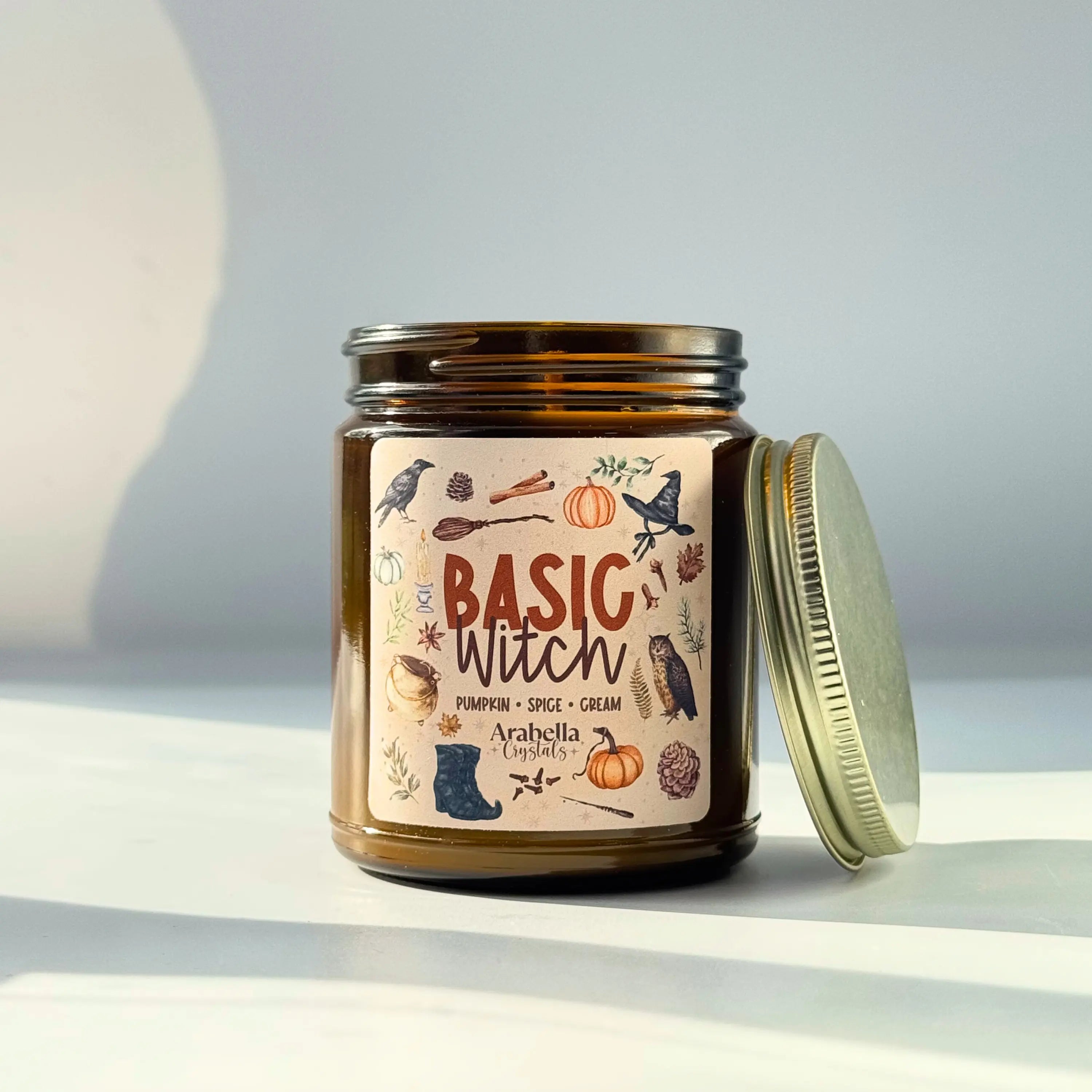 Basic Witch Fall Candle Notes of Pumpkin, Spice & Cream