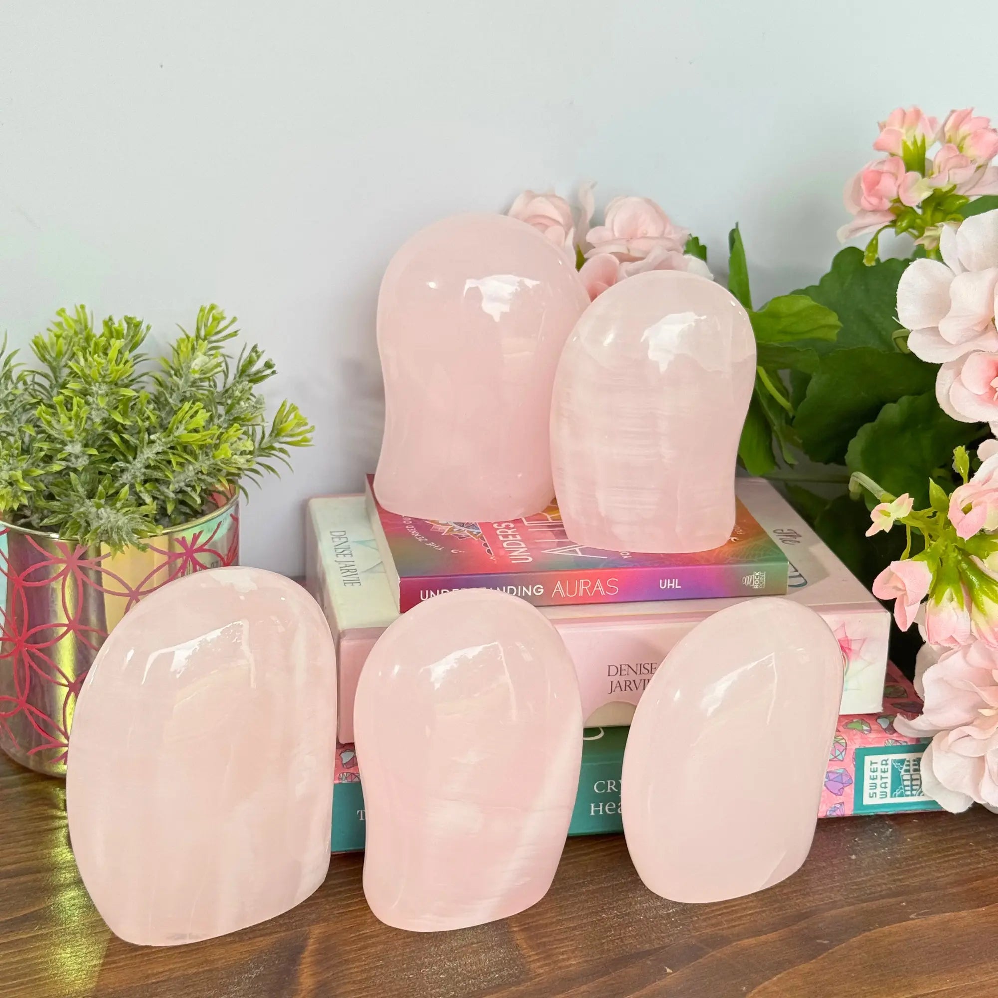 Mangano Calcite Free Forms Arabella Crystals