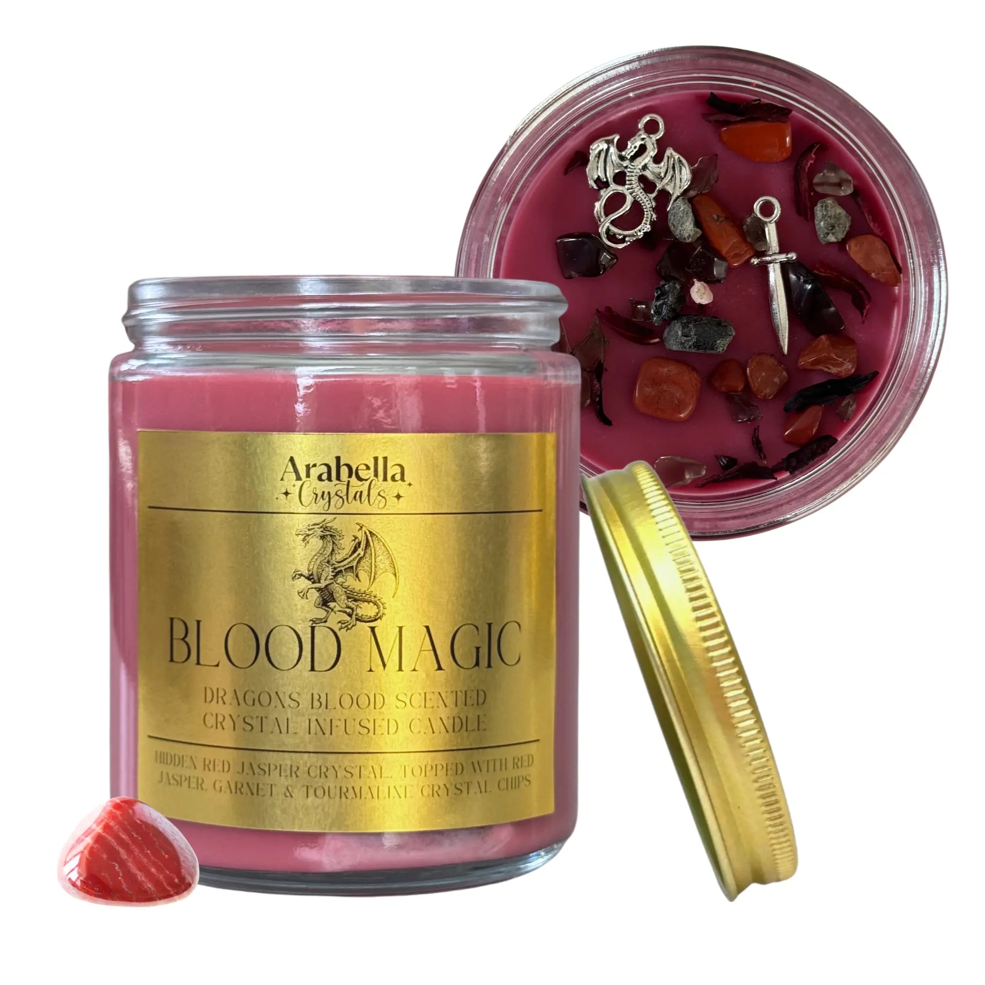 Blood Magic Ritual Candle Notes of: Orange, Clove & Incense