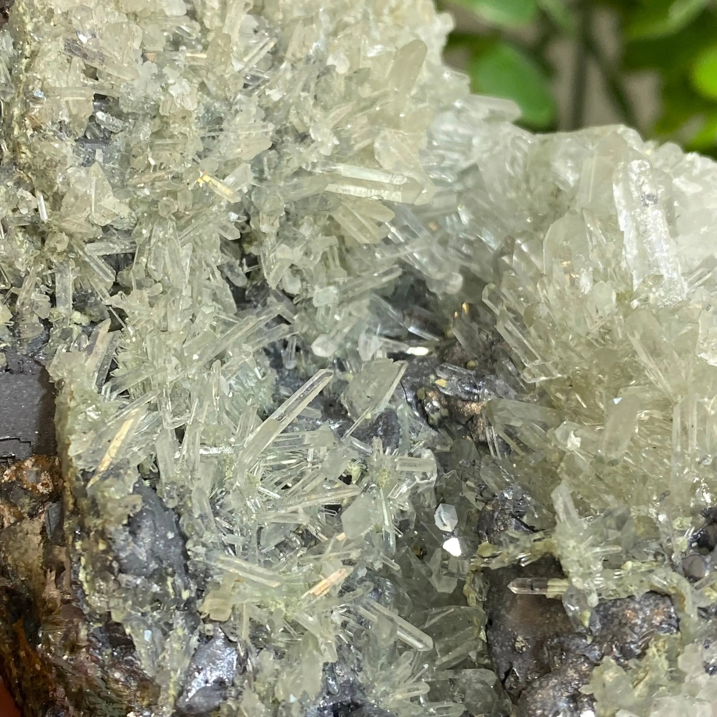 Quartz x Sphalerite Cluster Arabella Crystals