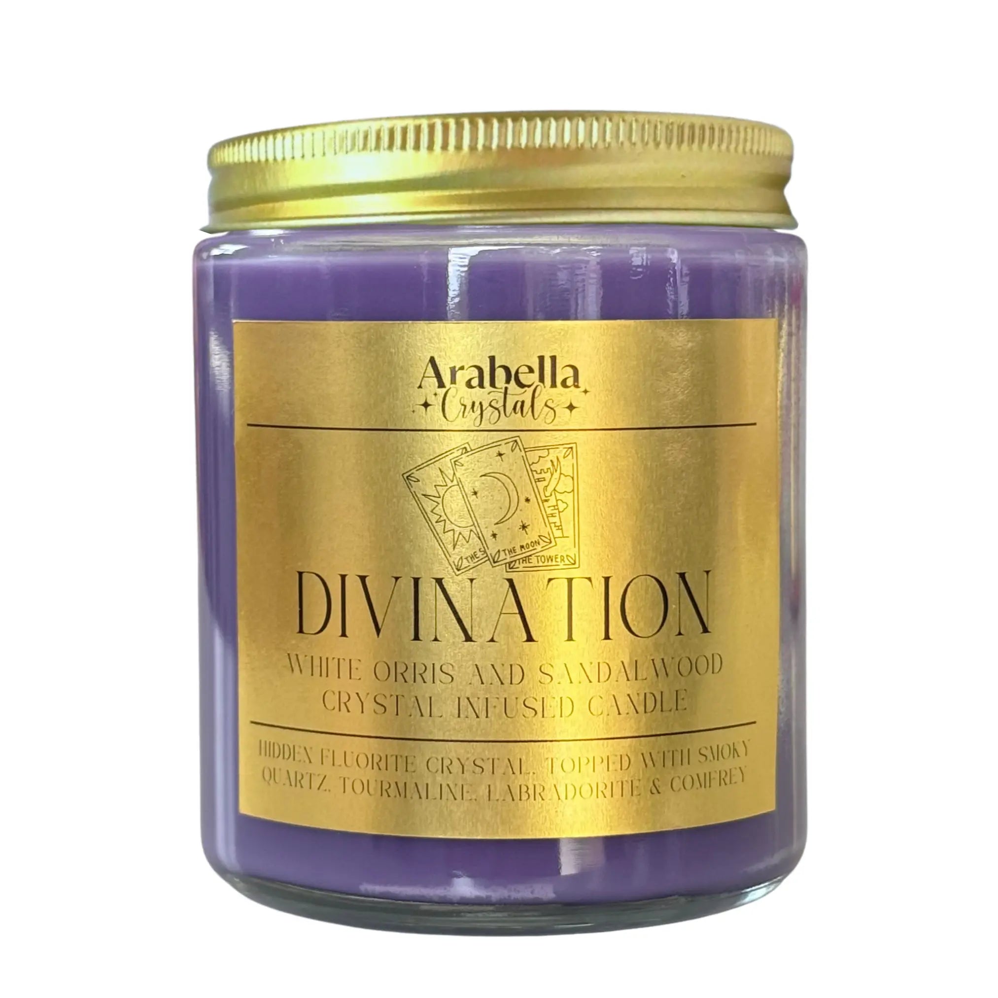 Divination Ritual Candle Notes of: Sea Salt, Orris & Sandalwood
