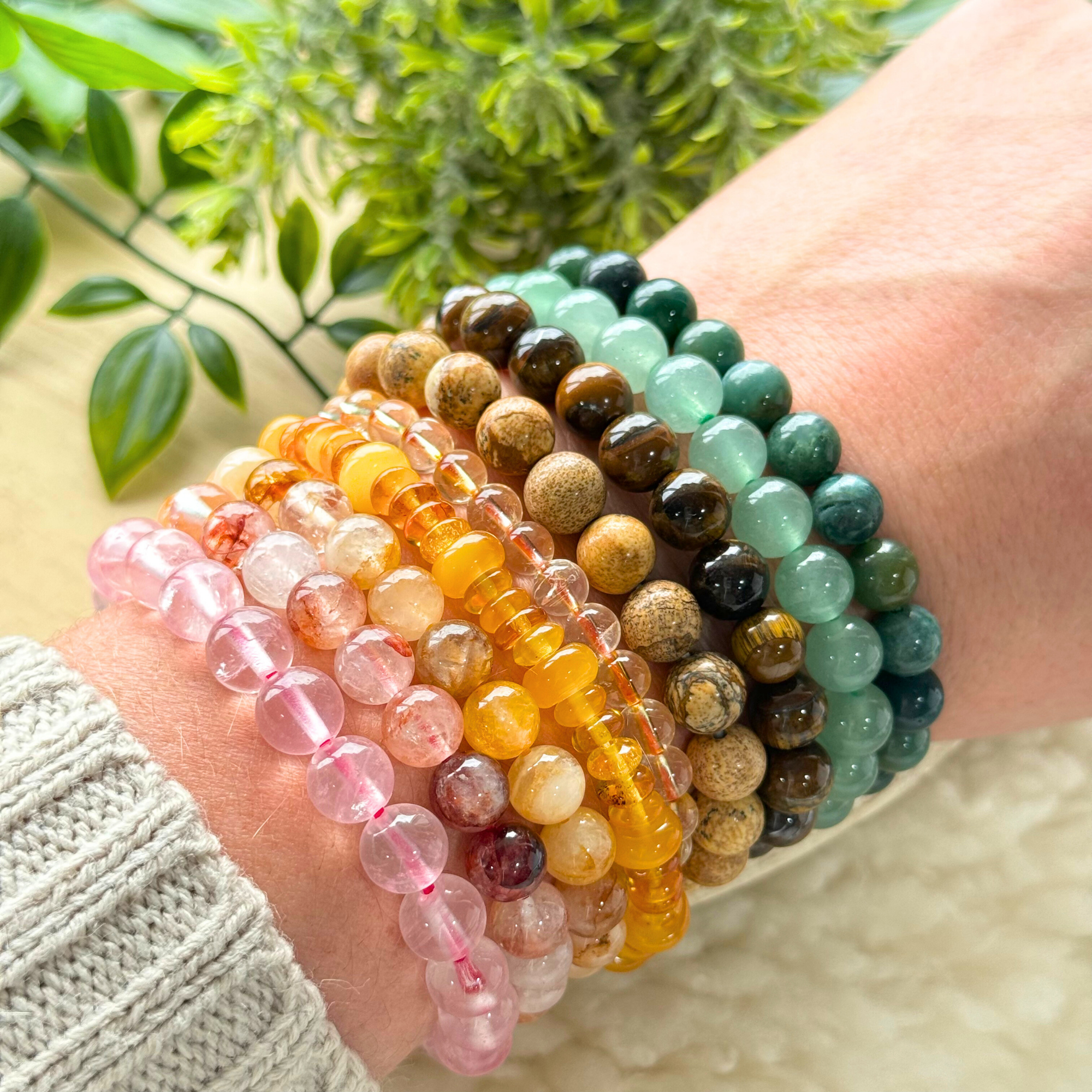 Apatite Beaded Gemstone Bracelet