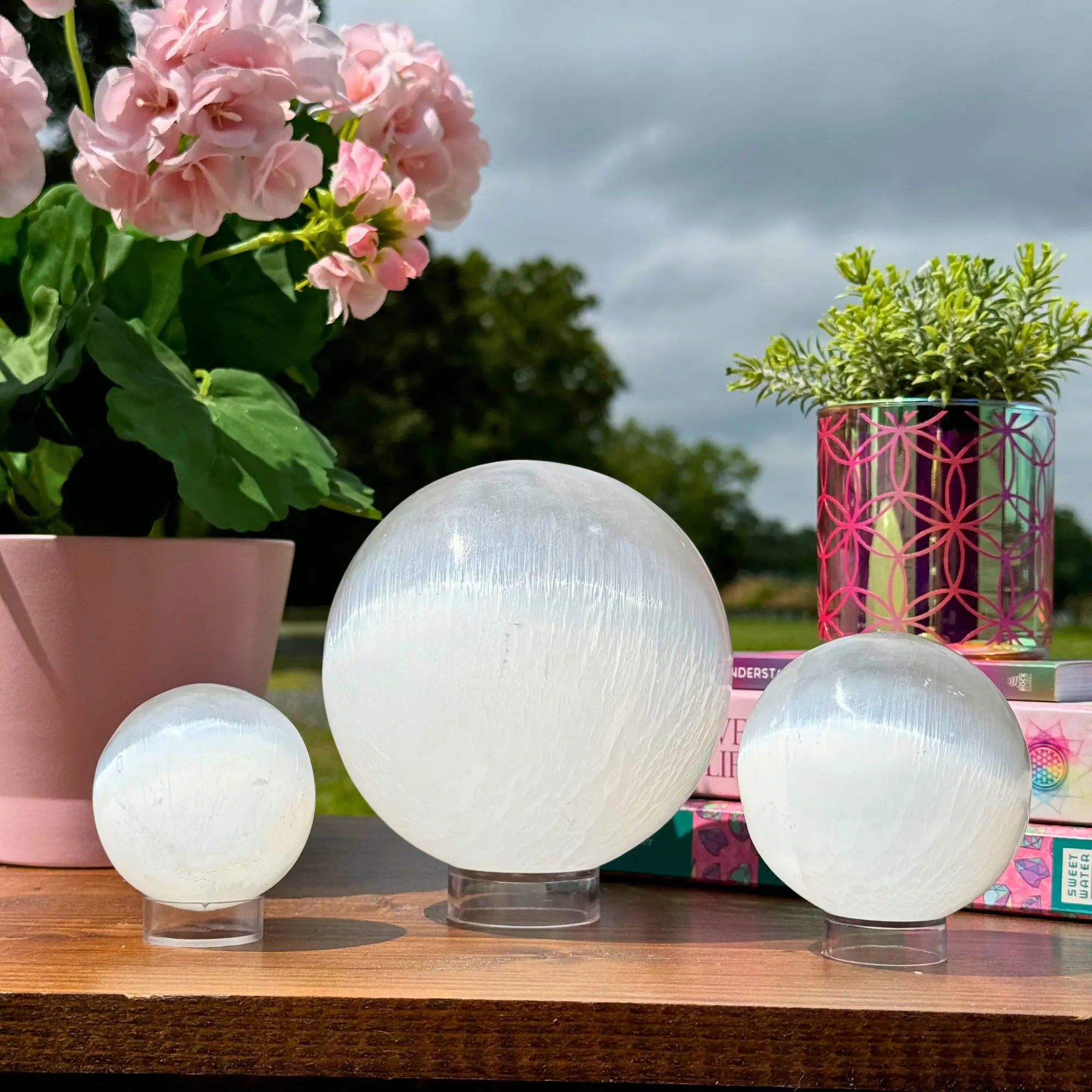 Selenite Spheres Arabella Crystals