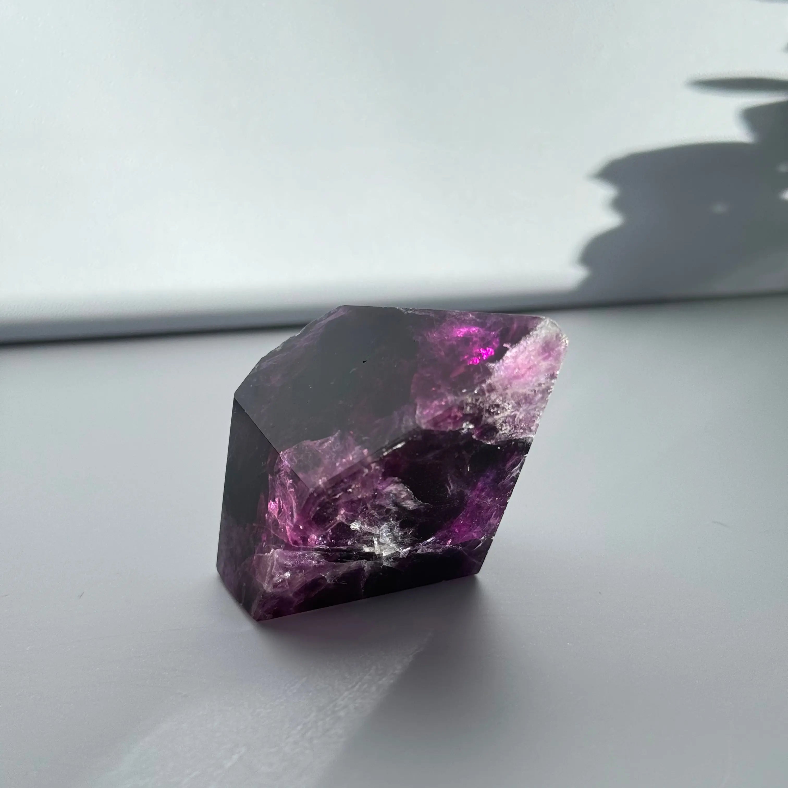 Pink Purple Fluorite Facet Arabella Crystals