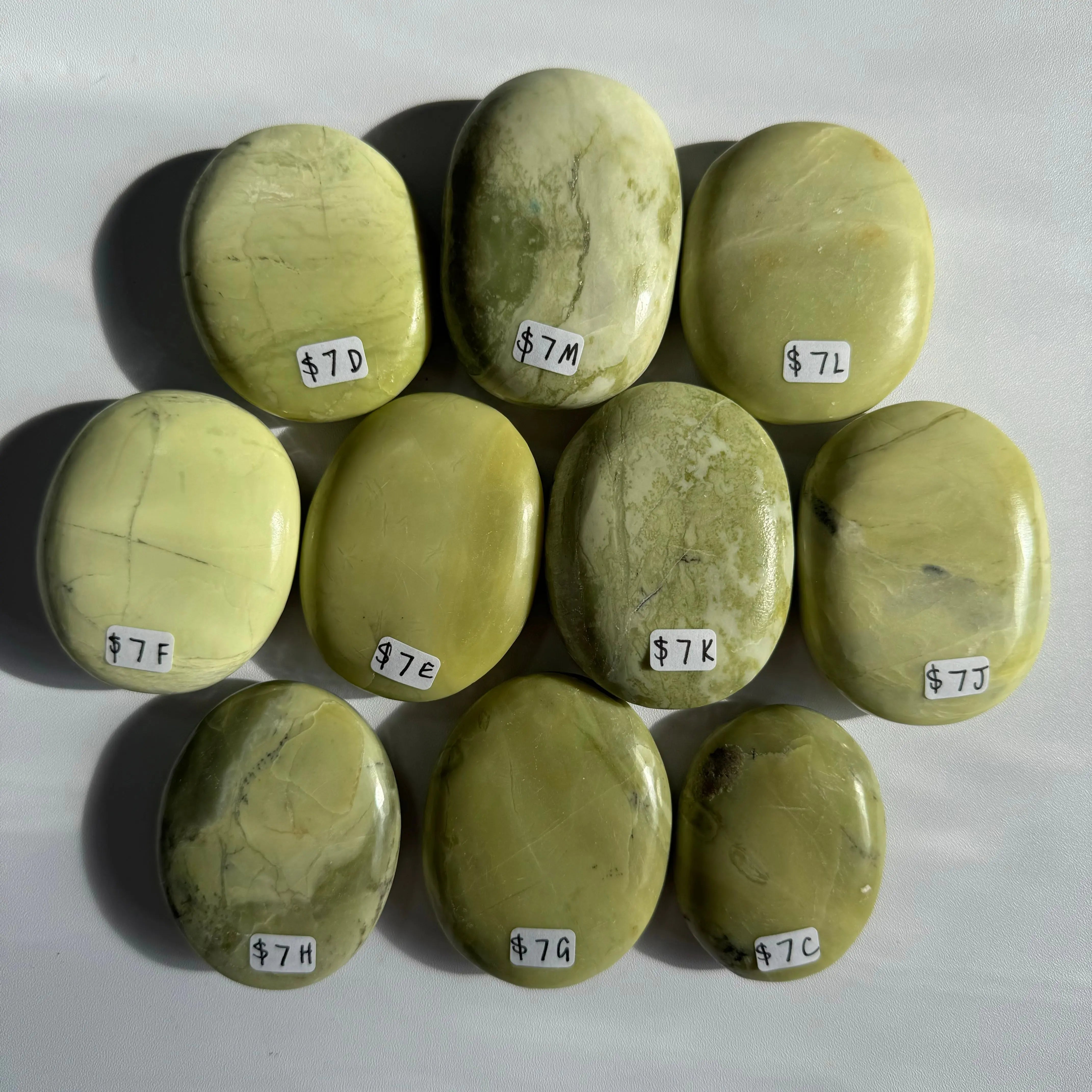Serpentine Palm Stone Arabella Crystals