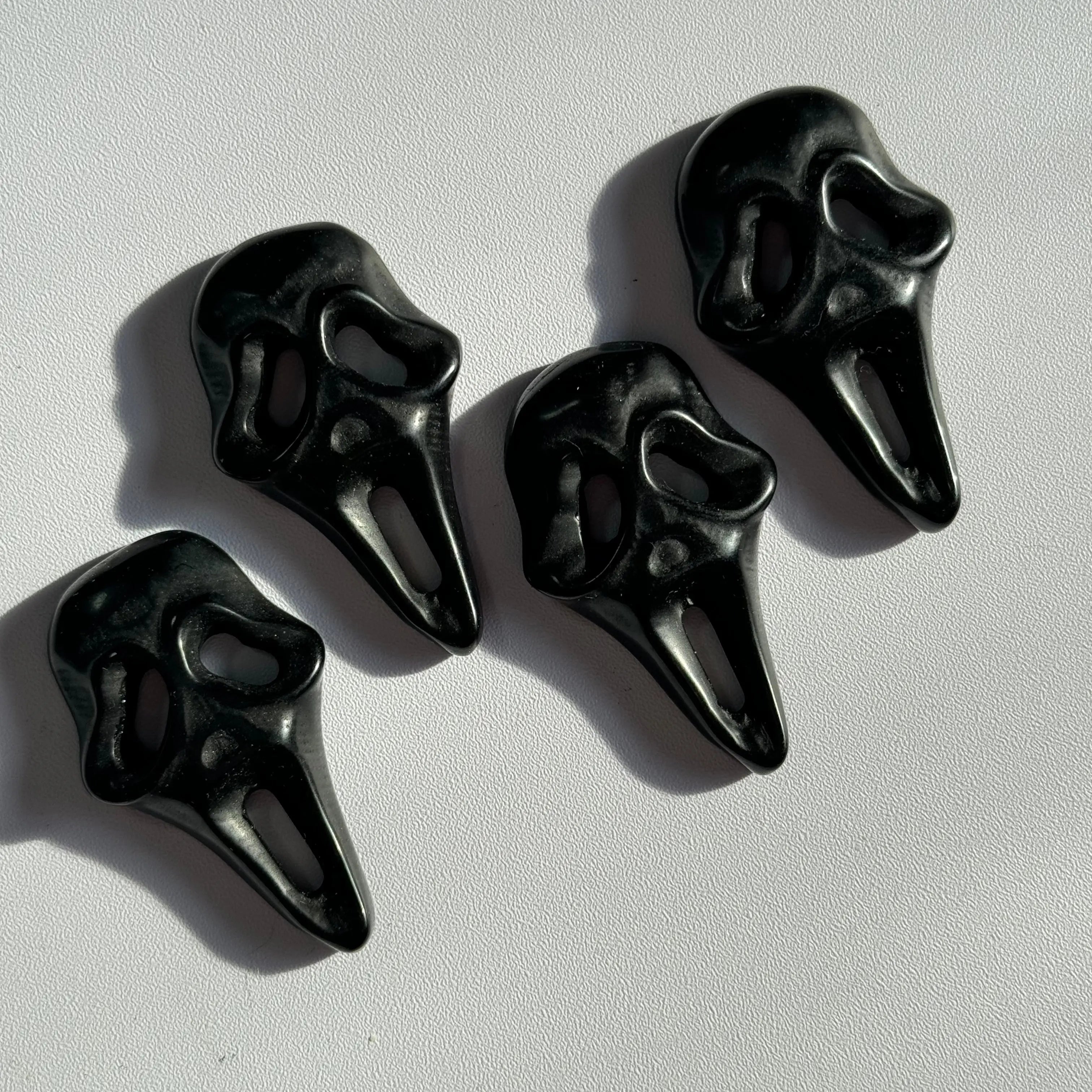 Obsidian Ghost Face Mask Arabella Crystals