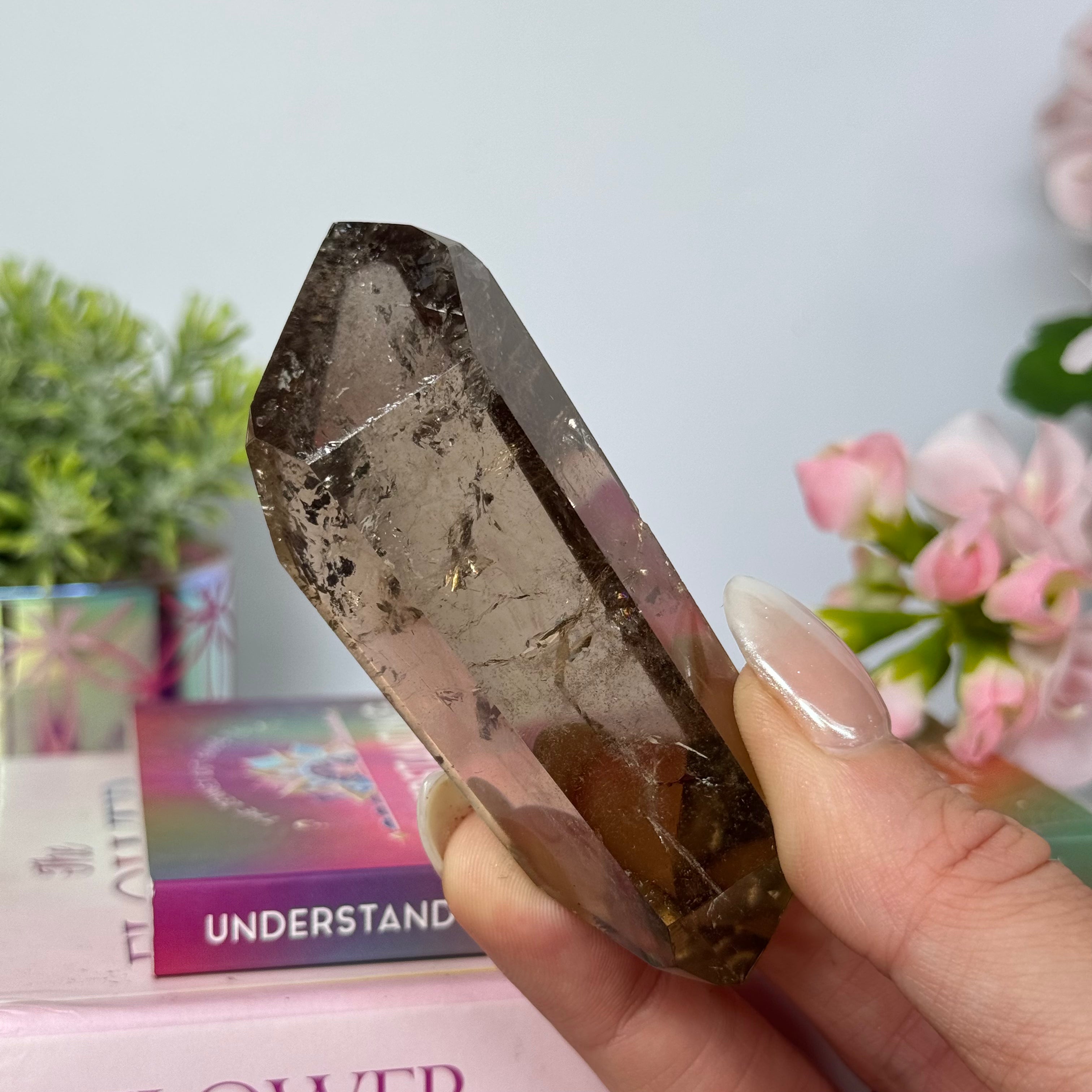 Smoky Quartz Double Terminated Wand