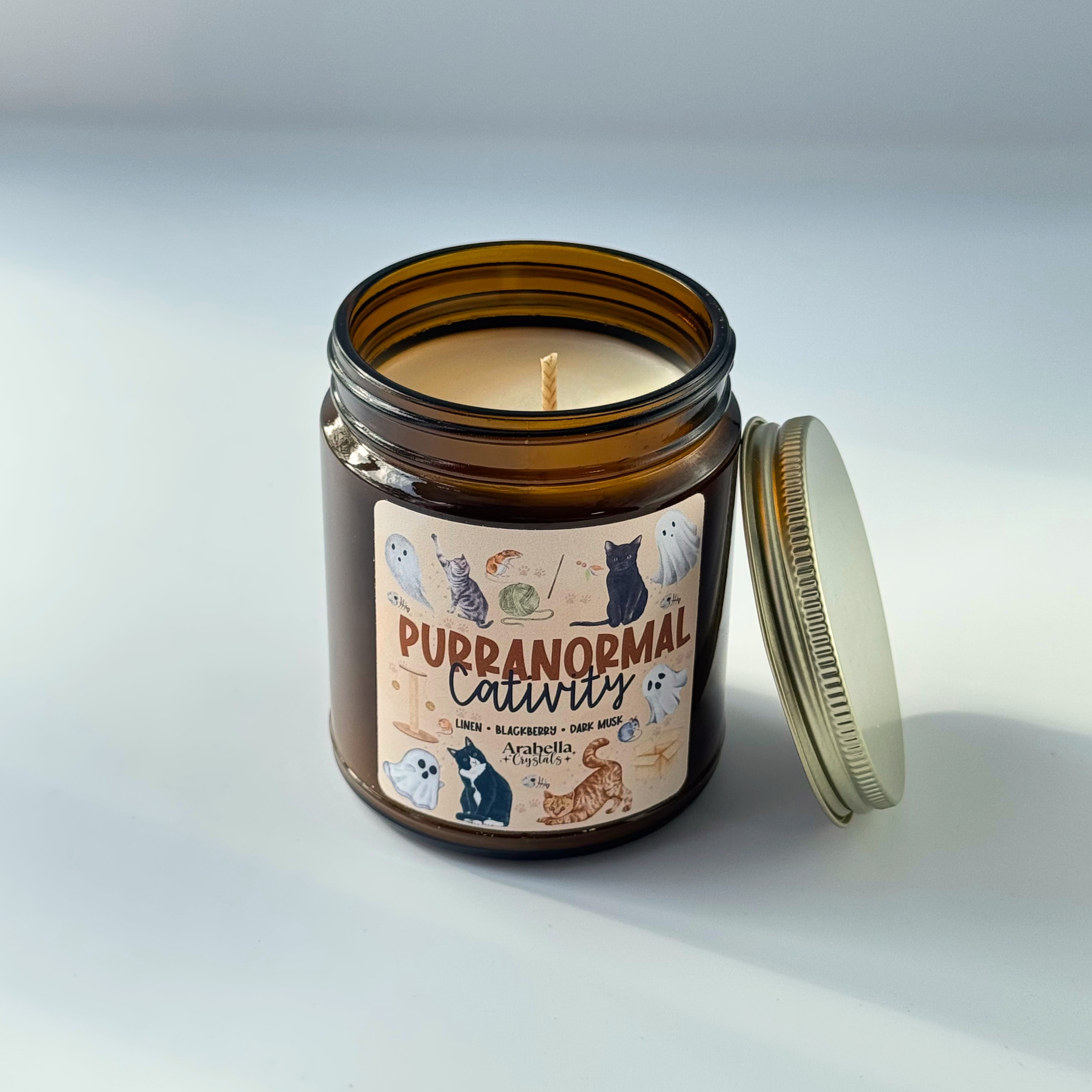 Purranormal Cativity Halloween Candle