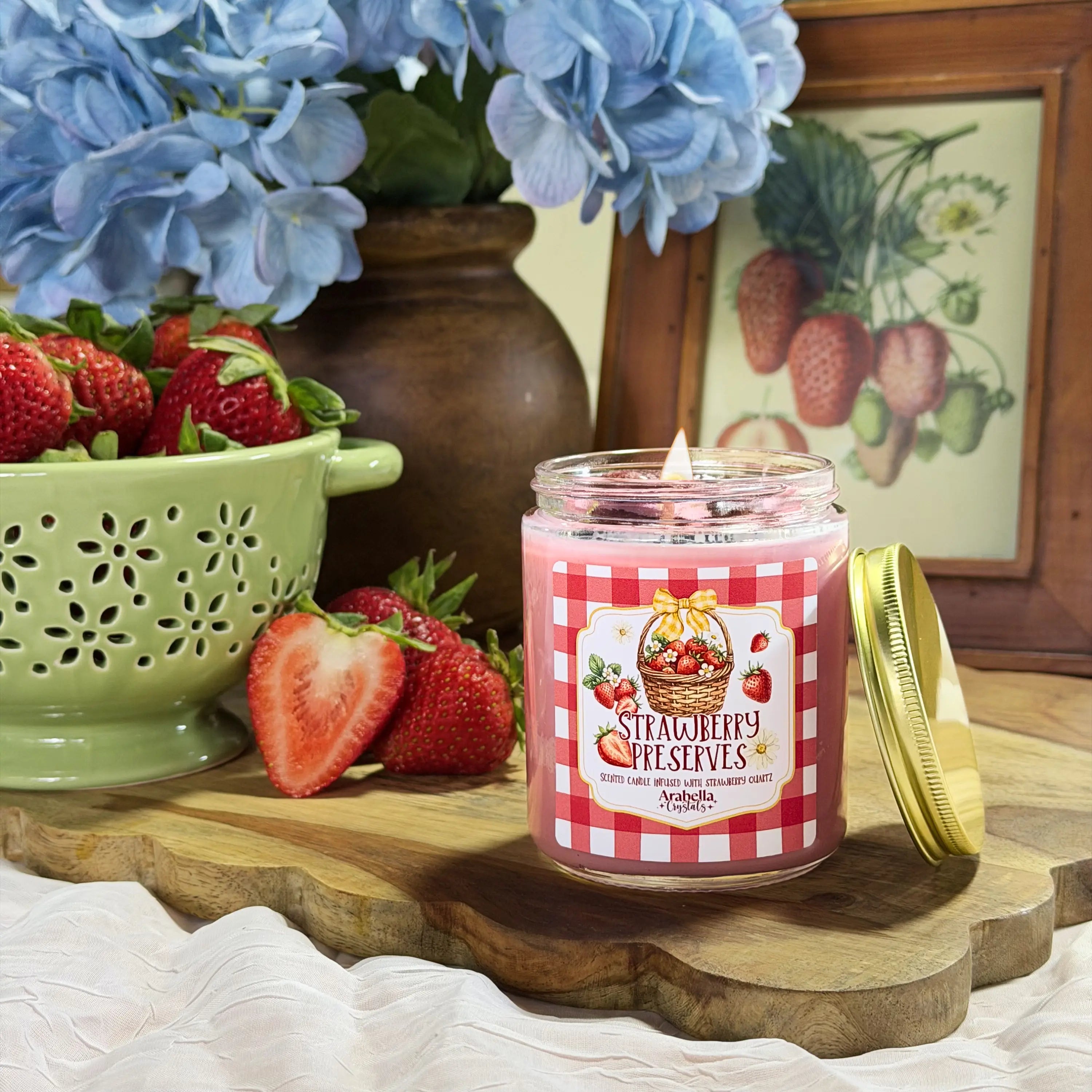 Strawberry Preserves Spring Homestead Soy Candle Notes of: Ripened Strawberries & Sugar