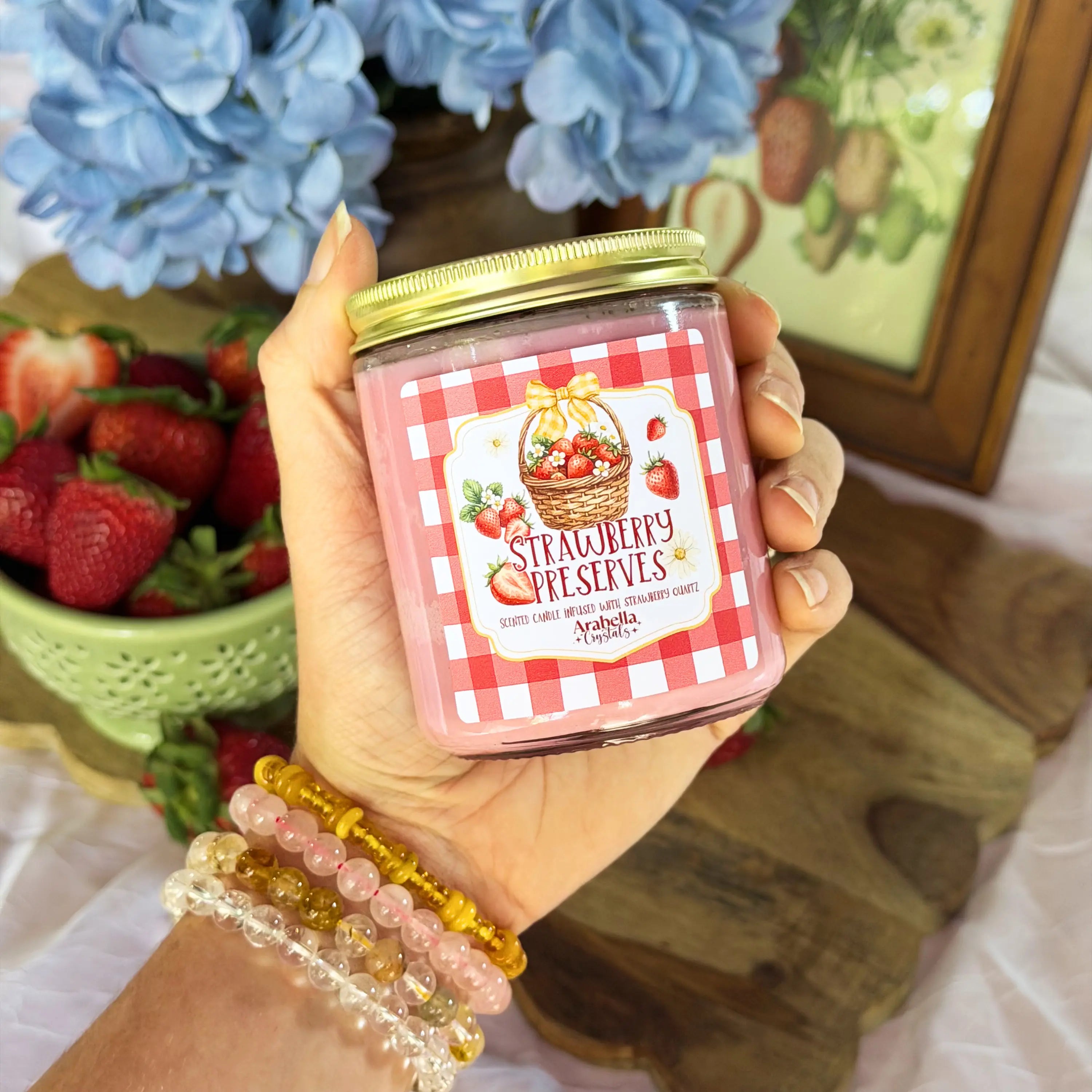 Strawberry Preserves Spring Homestead Soy Candle Notes of: Ripened Strawberries & Sugar