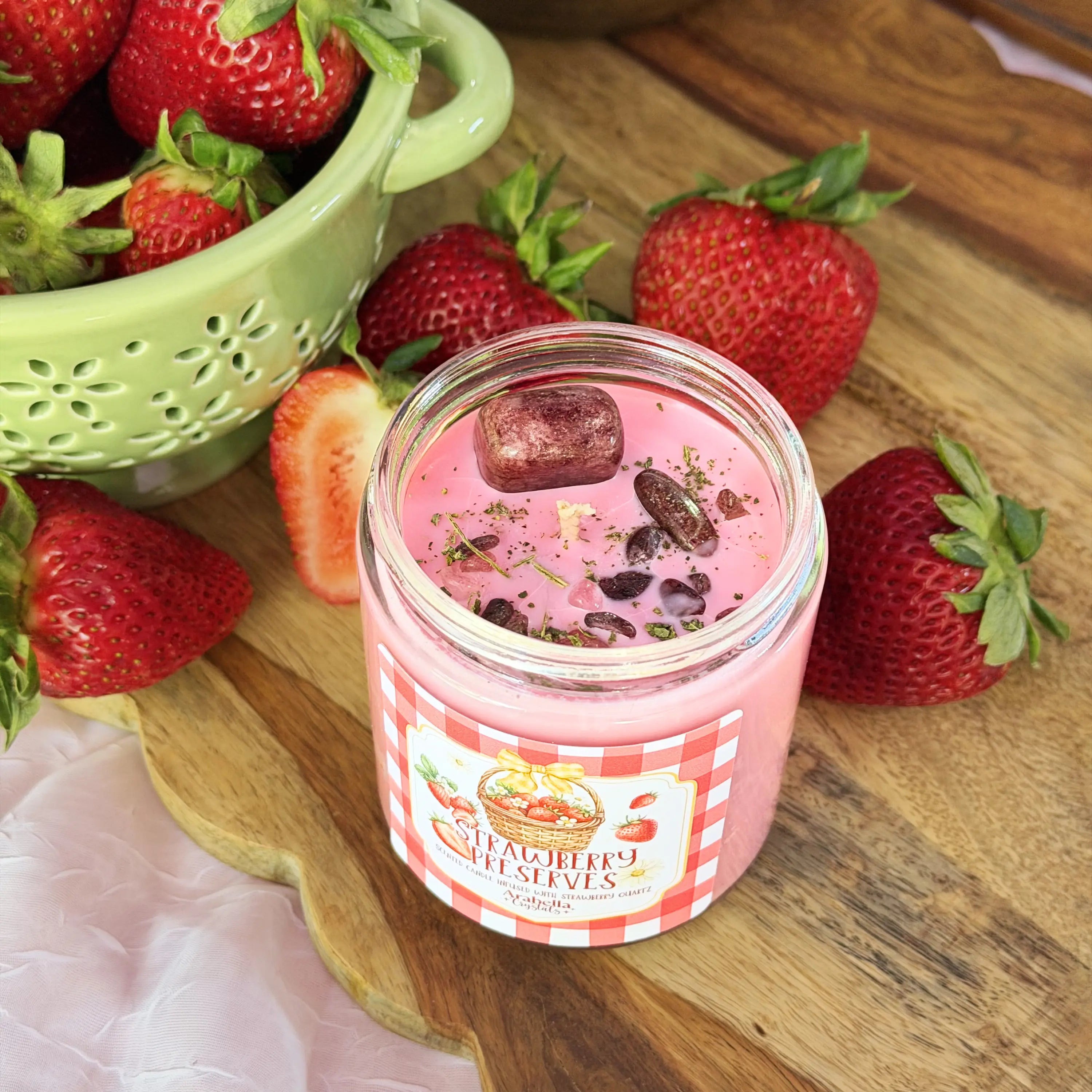 Strawberry Preserves Spring Homestead Soy Candle Notes of: Ripened Strawberries & Sugar