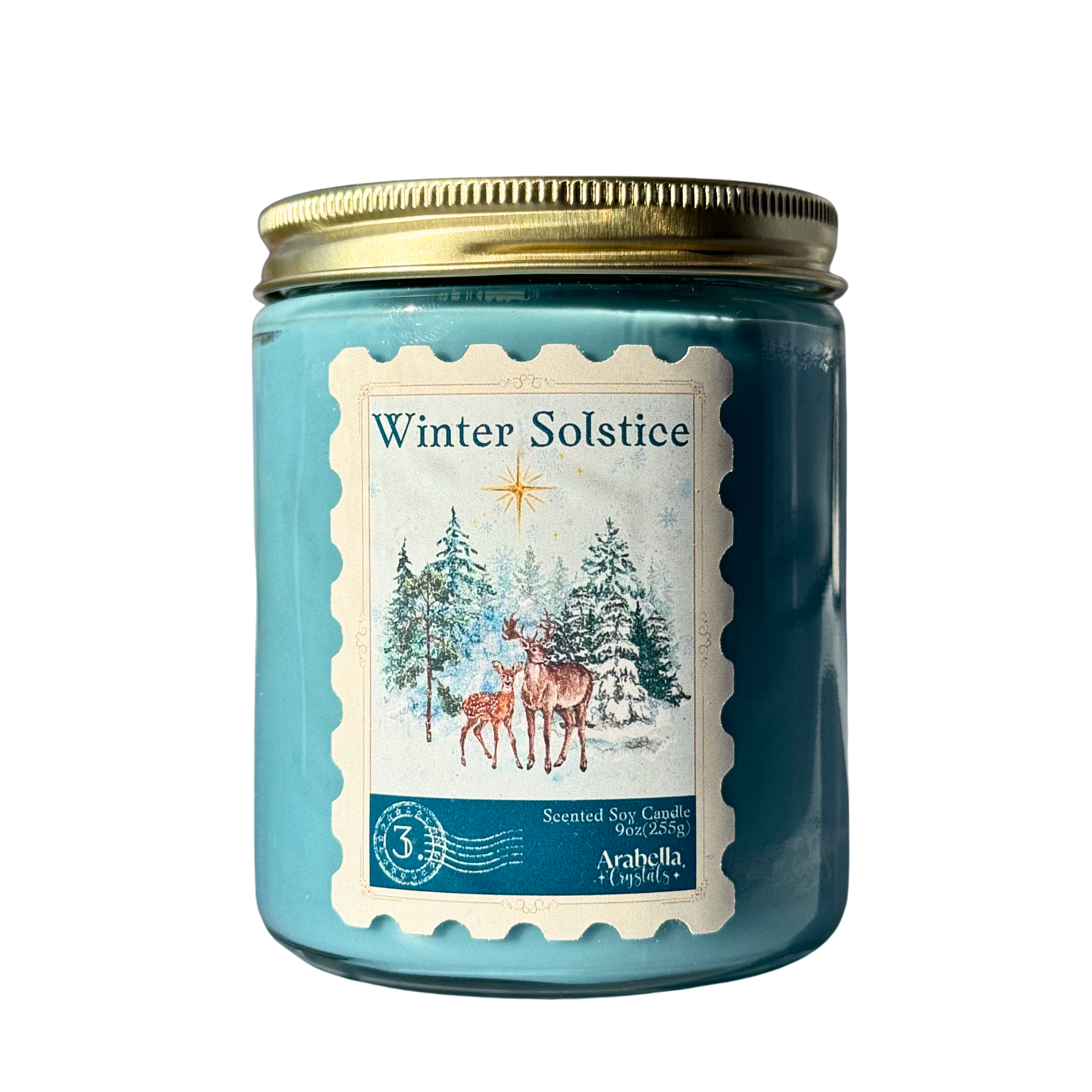 Winter Solstice Soy Holiday Candle