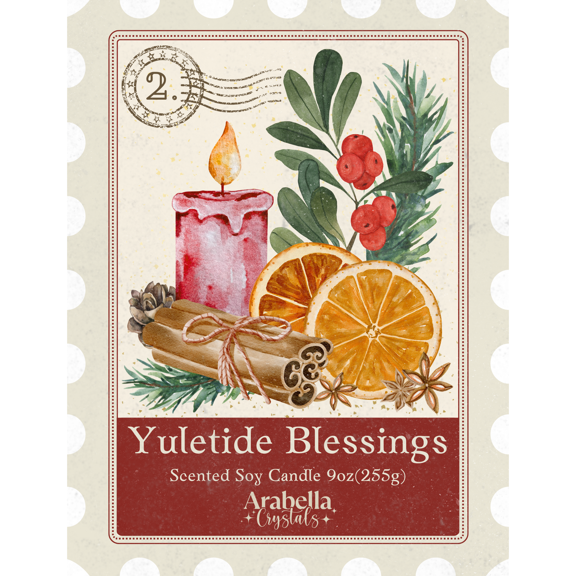 Yuletide Blessings Soy Holiday Candle