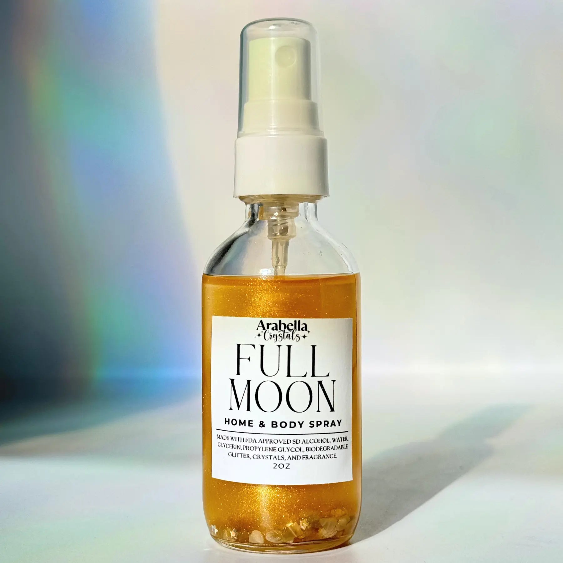 Full Moon Shimmer Home and Body Spray Bergamot, Orange Blossom, Sandalwood Scented