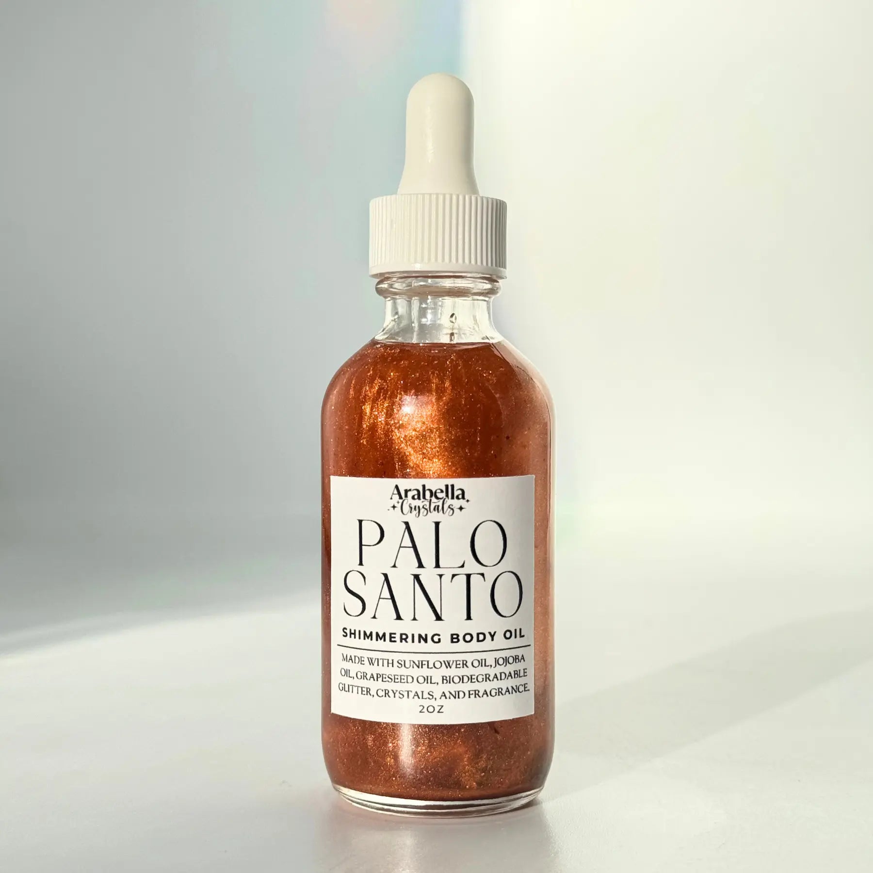 Palo Santo Shimmer Oil Notes of: Moss, Incense, Palo Santo