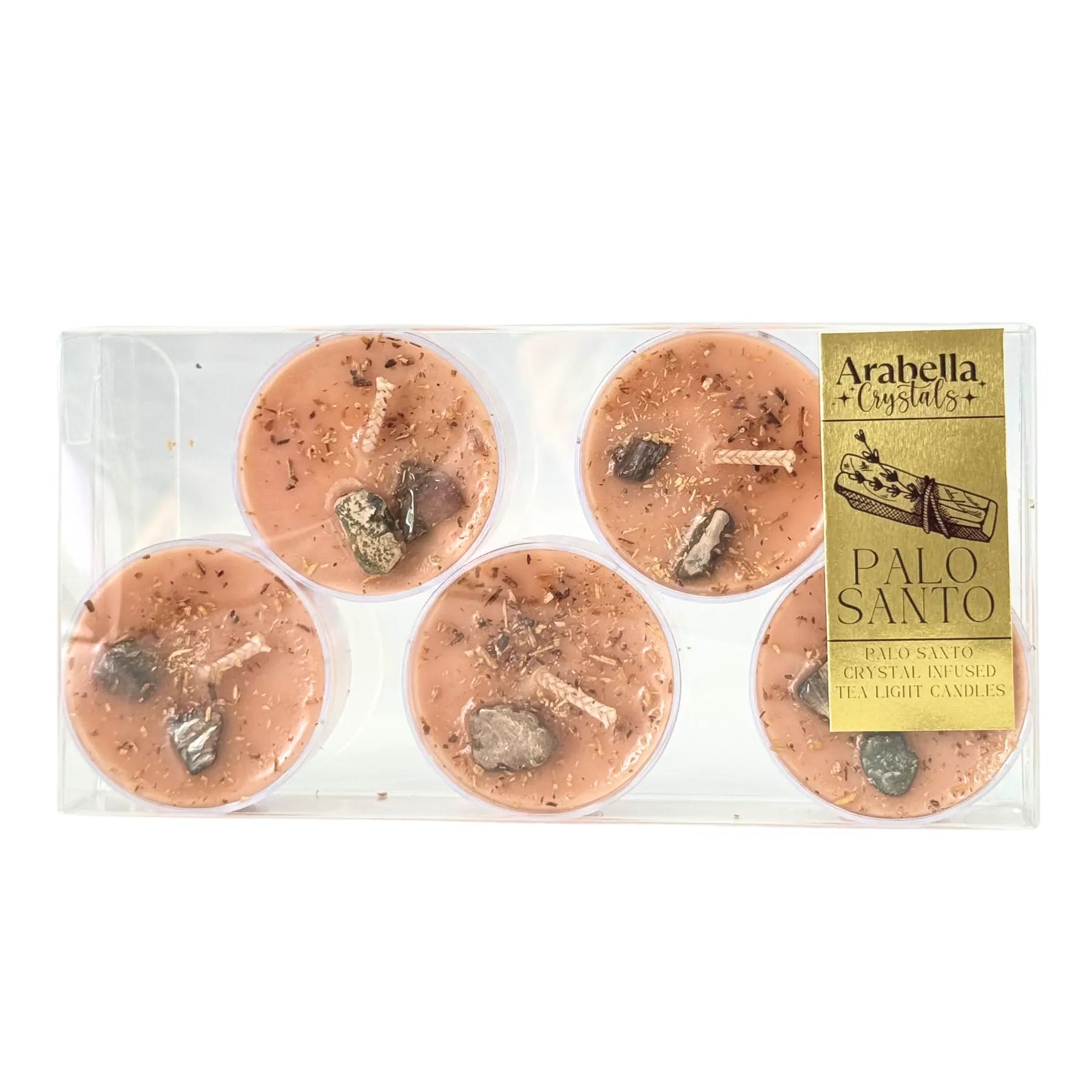 Palo Santo Ritual Tea Light Candles Notes of: Moss, Incense & Palo Santo