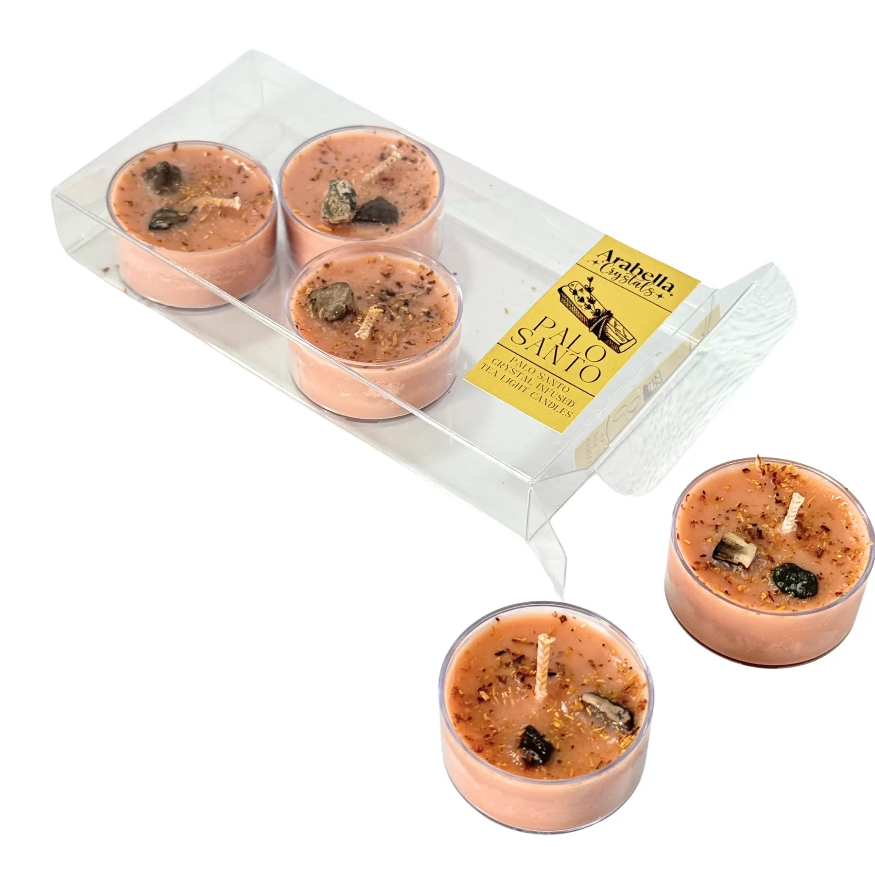 Palo Santo Ritual Tea Light Candles Notes of: Moss, Incense & Palo Santo