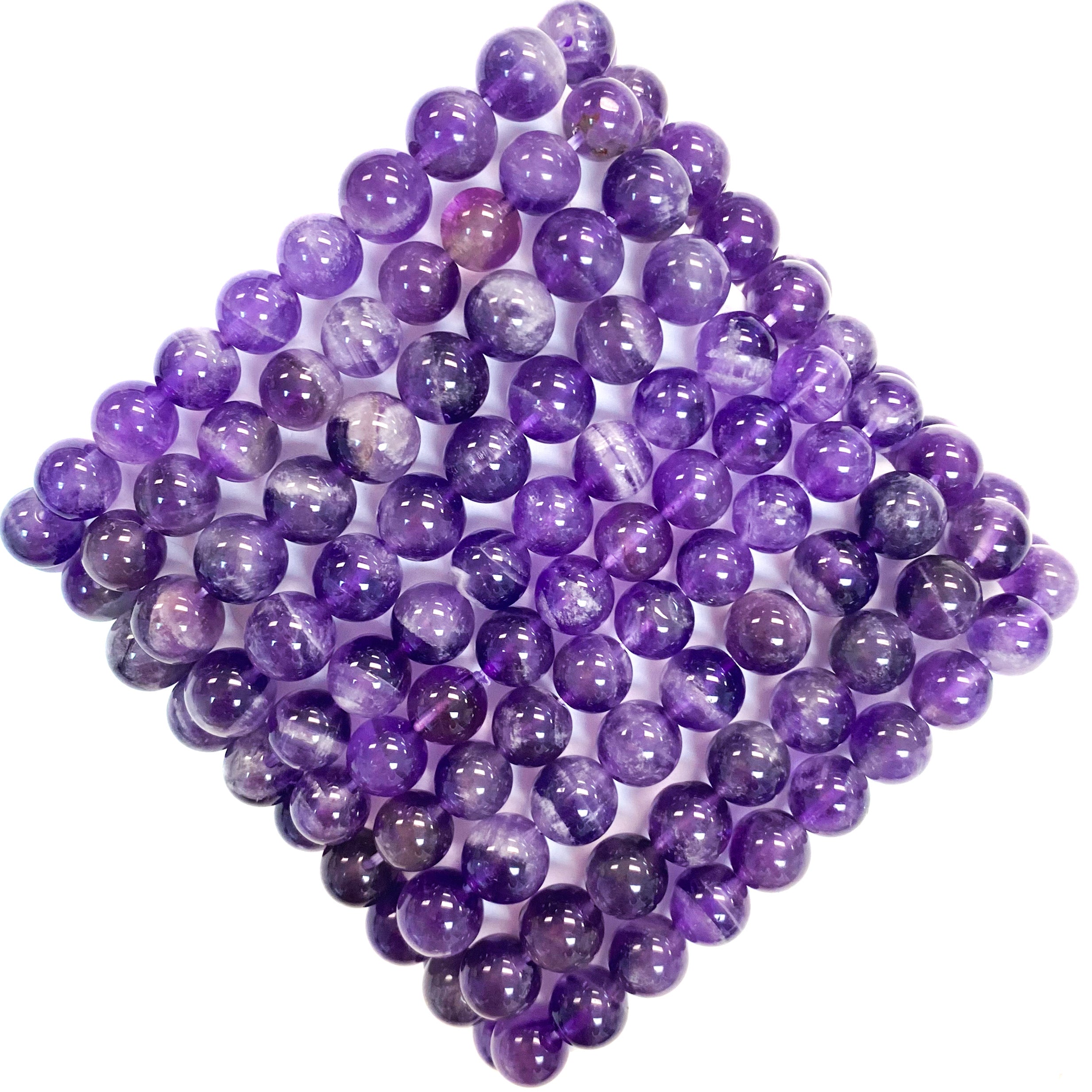 Amethyst Beaded Gemstone Bracelet