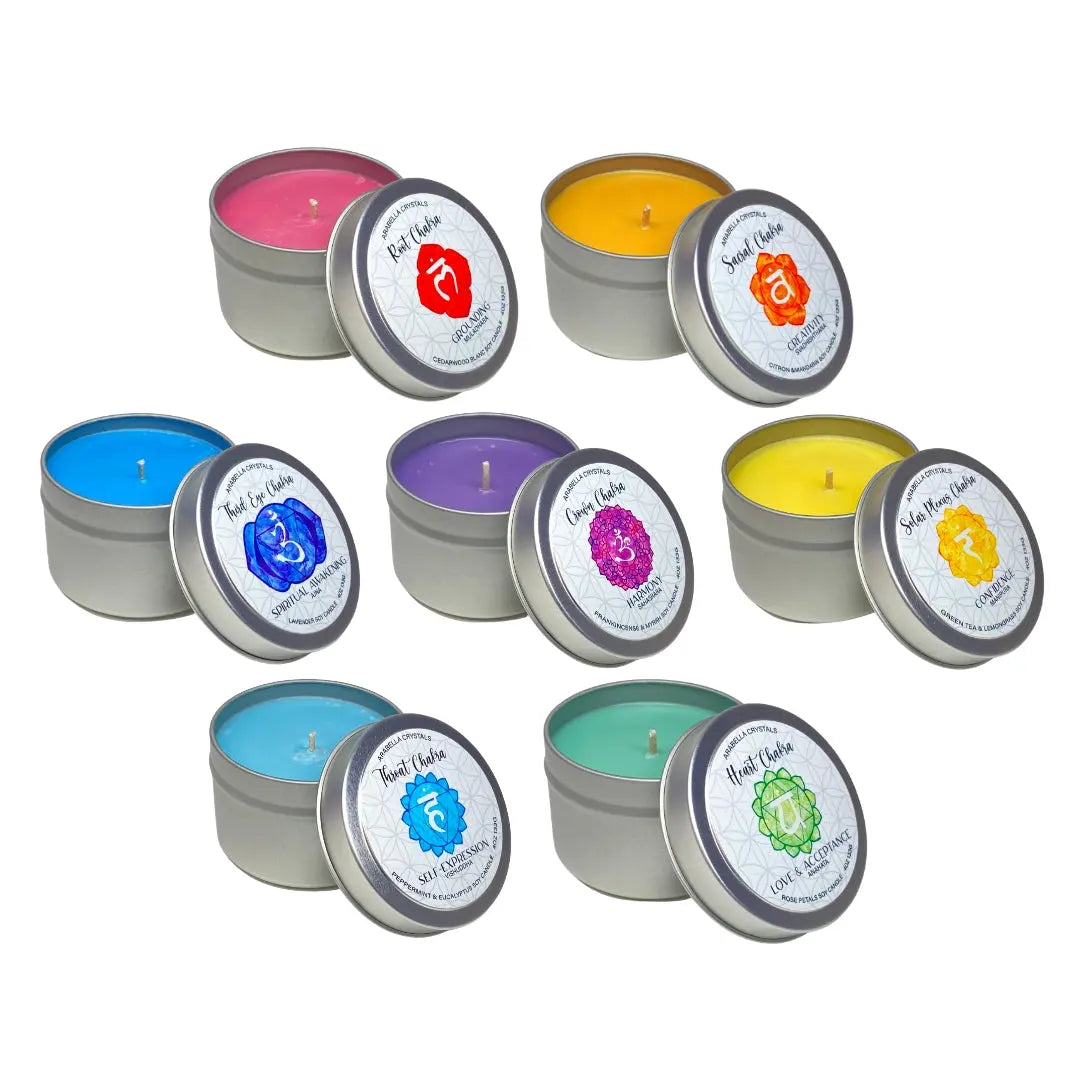Chakra Candle Tin Set 7 Scents!