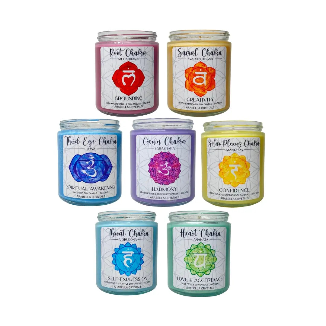Chakra Candle Jar Set 7 Scents!