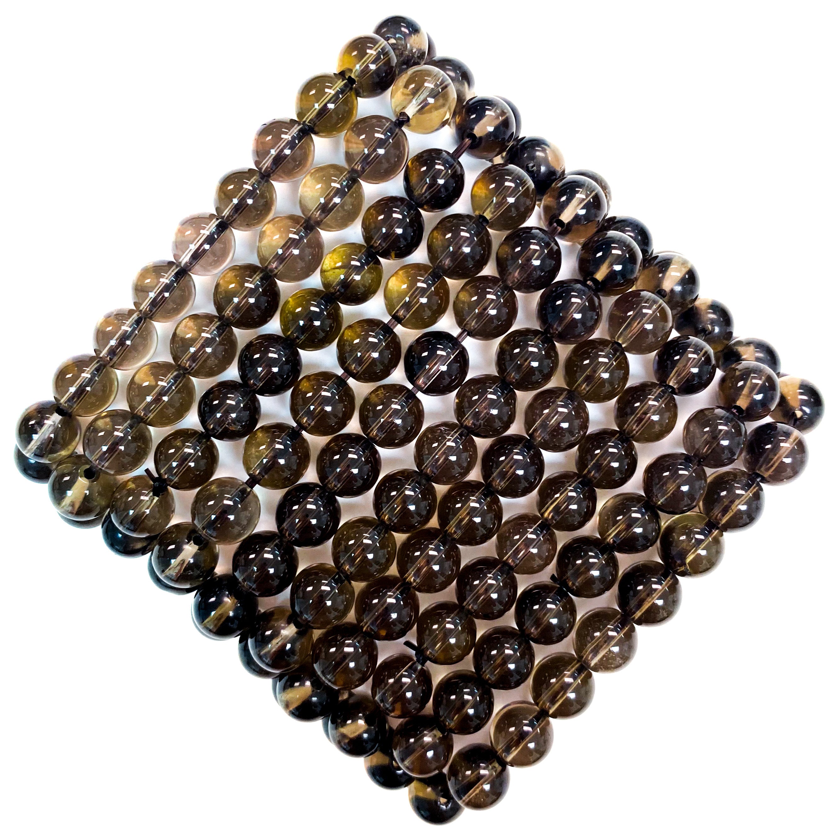 Smokey Quartz Beaded Gemstone Bracelet