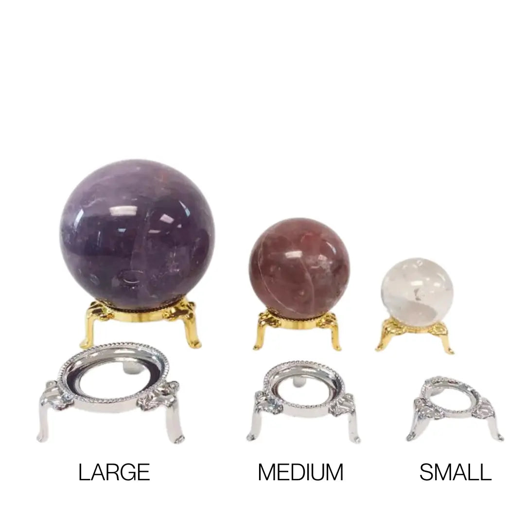Nickel Sphere Stands Arabella Crystals