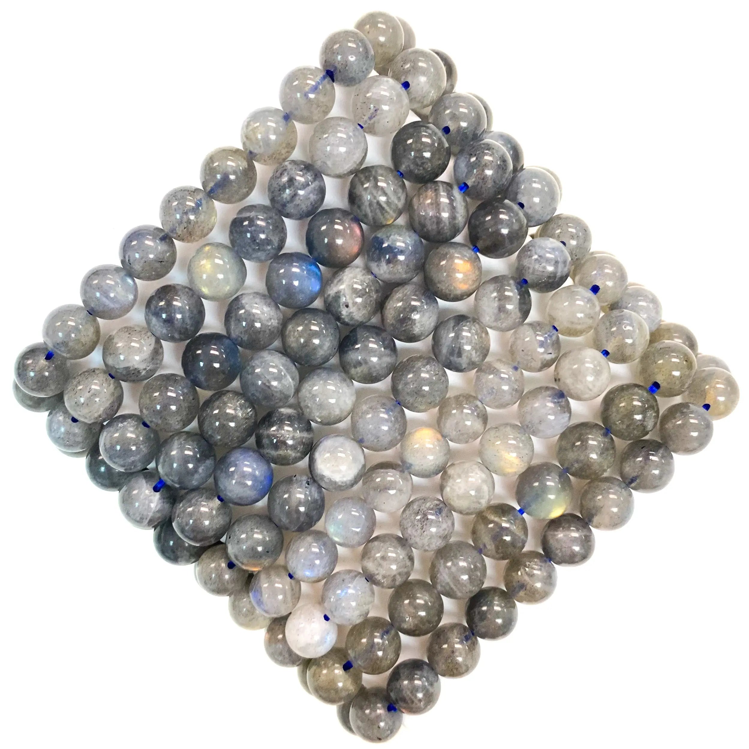 Labradorite Beaded Gemstone Bracelet Arabella Crystals