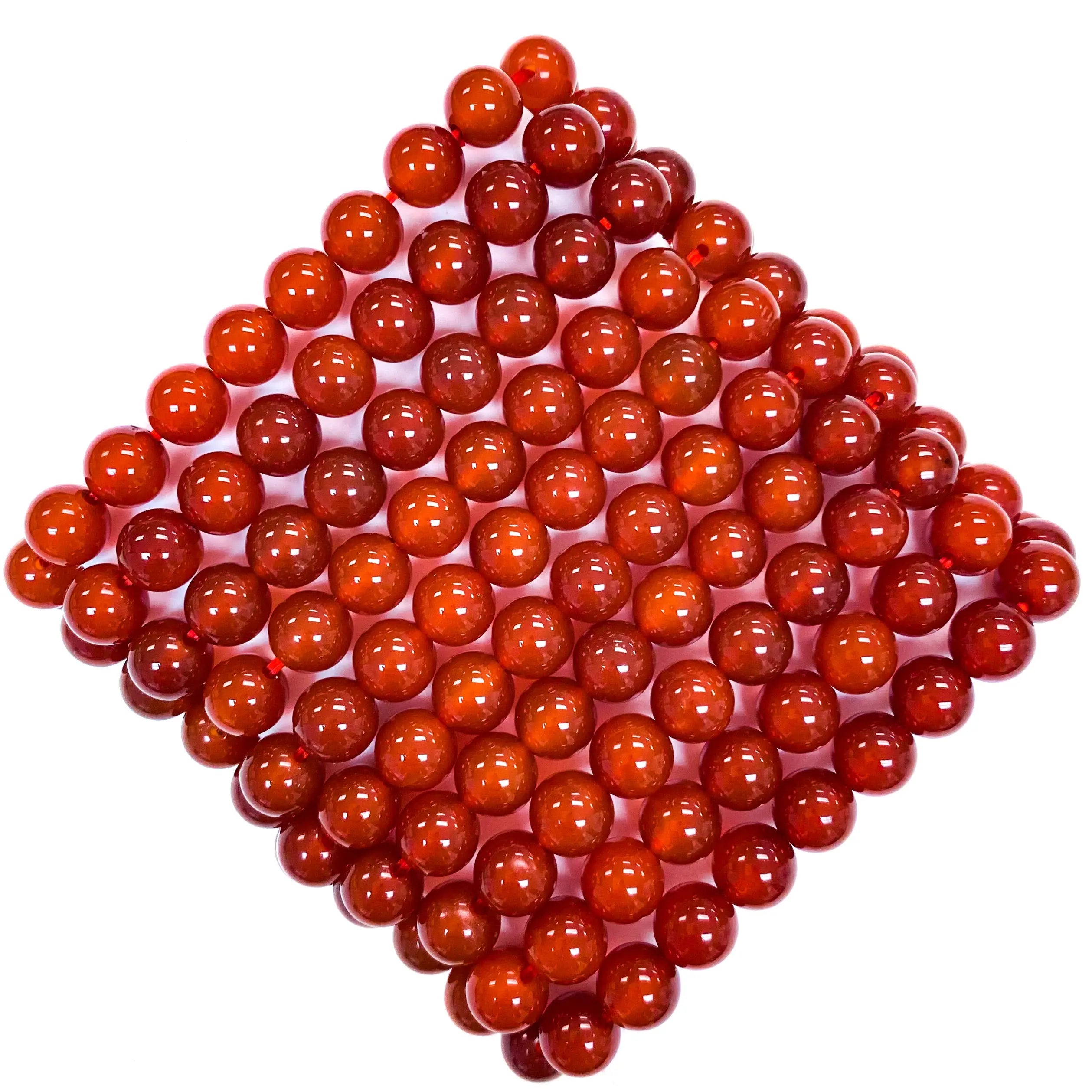 Carnelian Beaded Gemstone Bracelet for Passion & Creativity