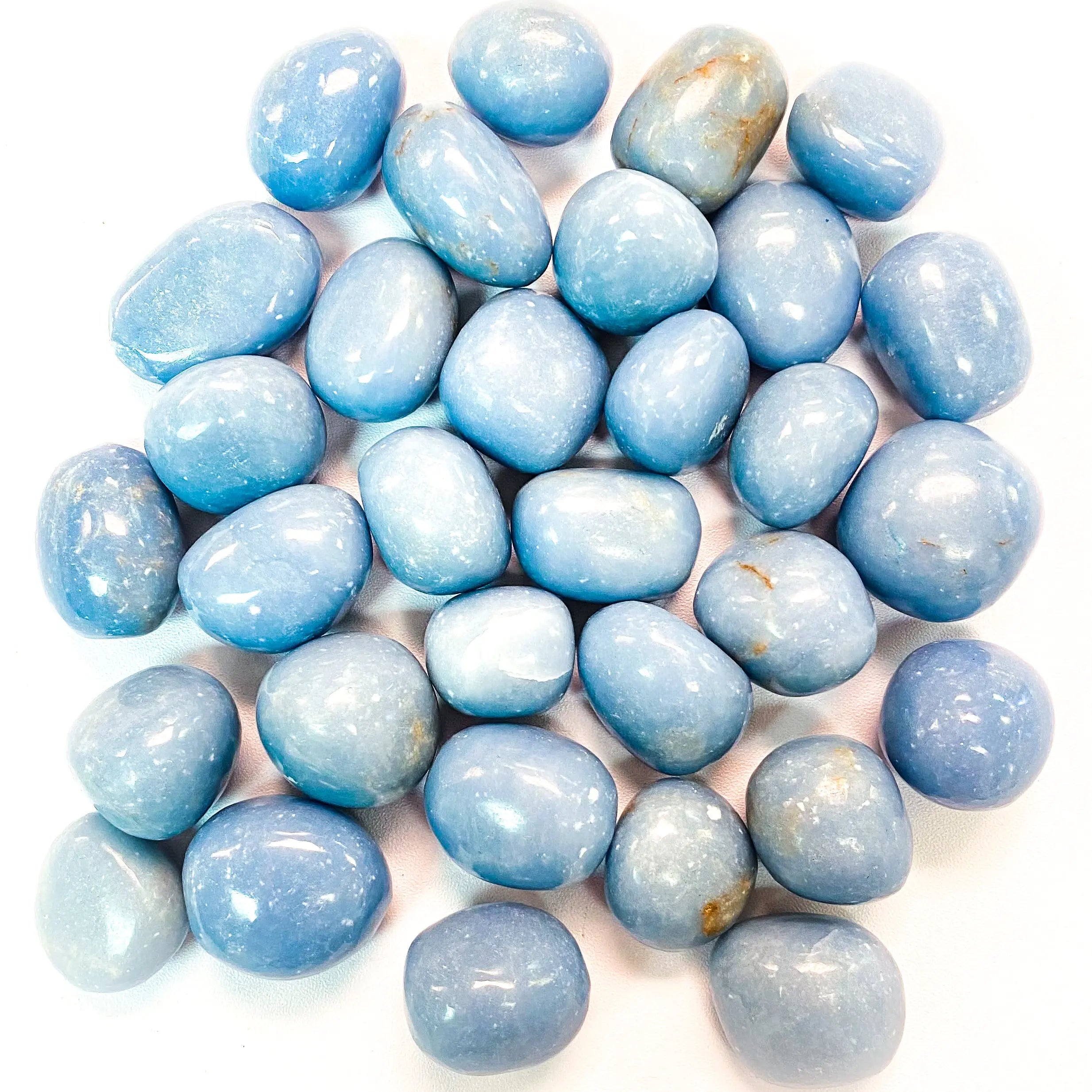 Angelite Pocket Stone Arabella Crystals