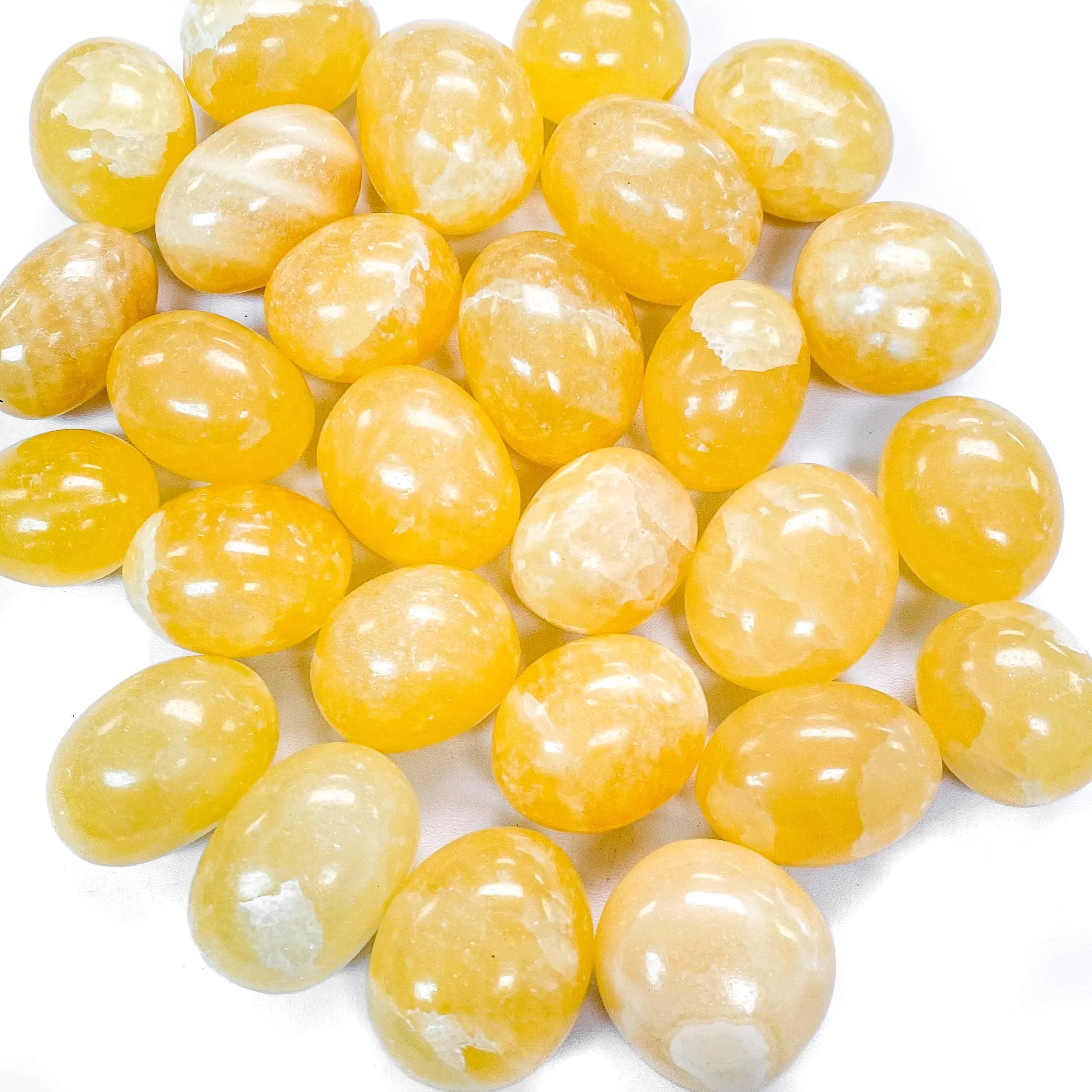 Honey Yellow Calcite Pocket Stone Arabella Crystals