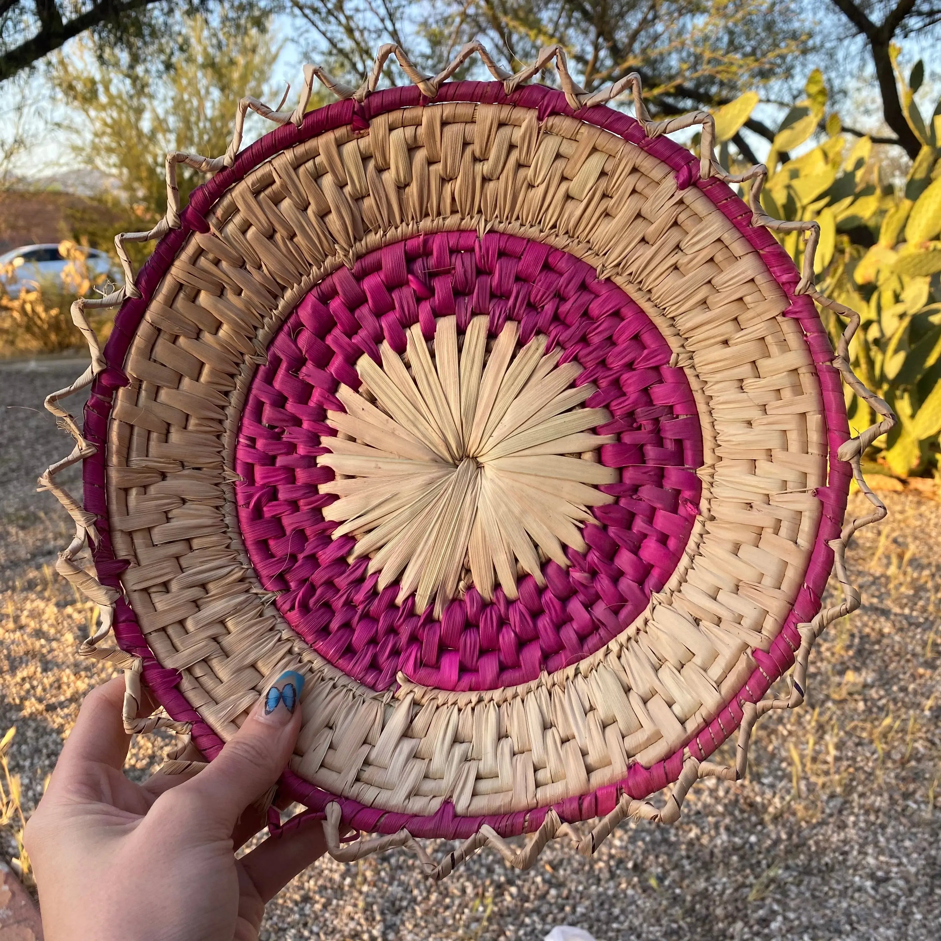 Handwoven Basket Arabella Crystals