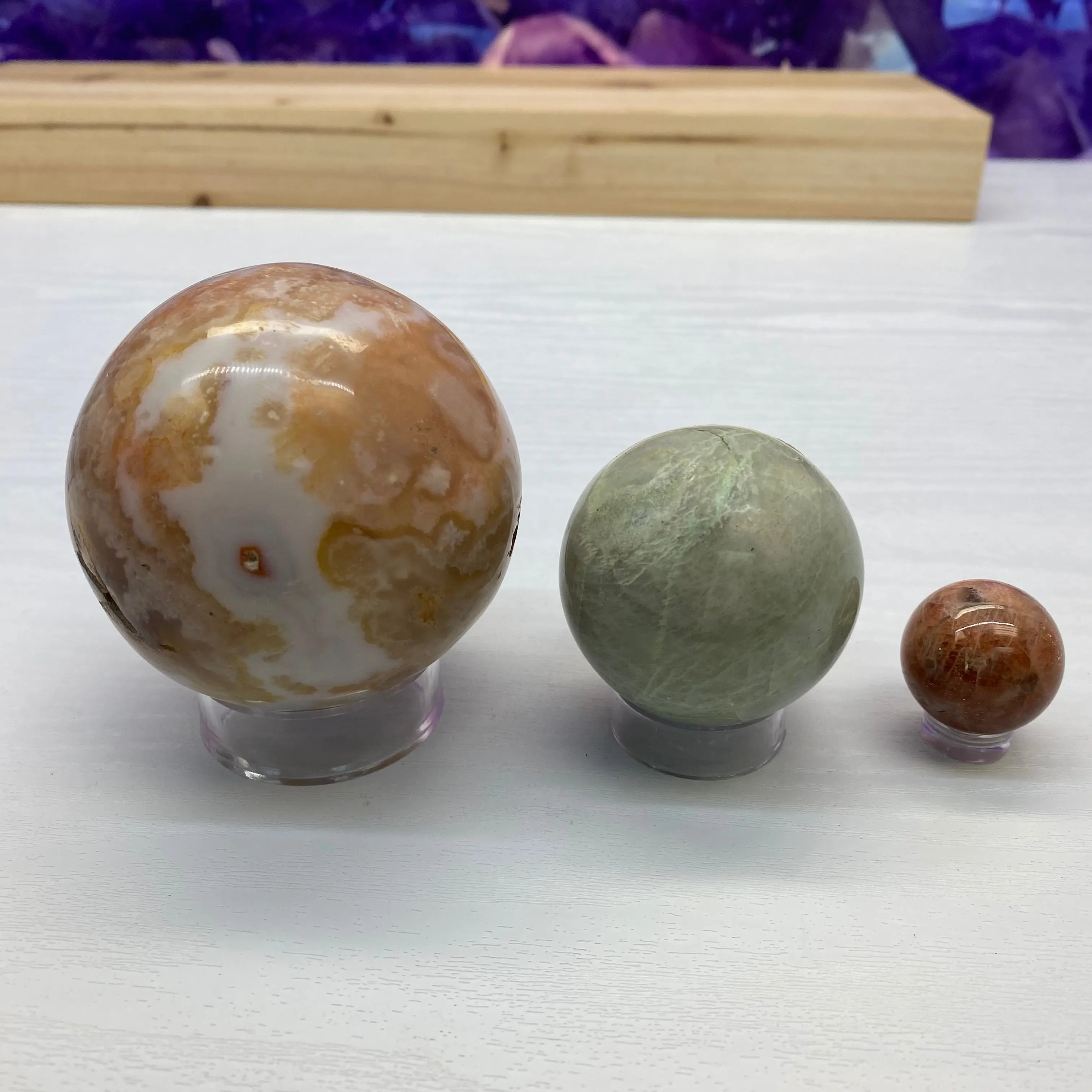 Acrylic Sphere Stands Arabella Crystals