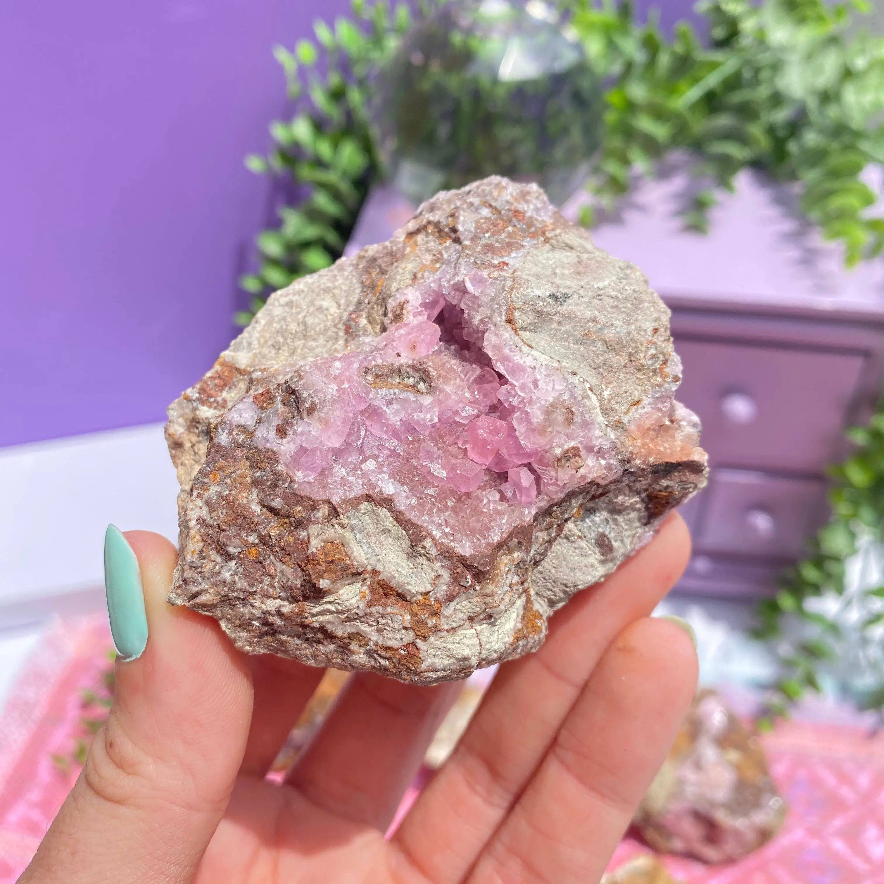 Cobalt Calcite Cluster Arabella Crystals