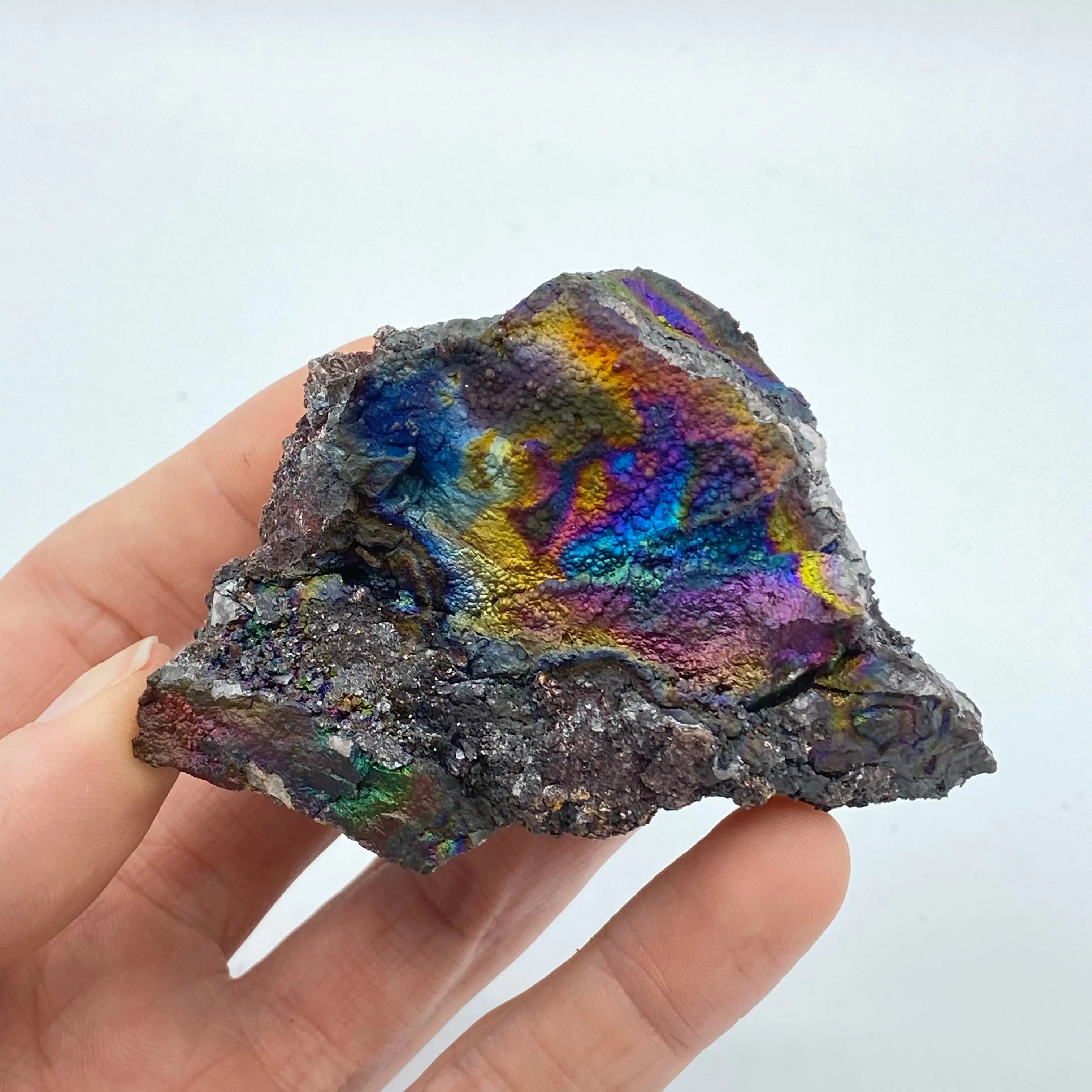 Iridescent Hematite on Turgite Arabella Crystals