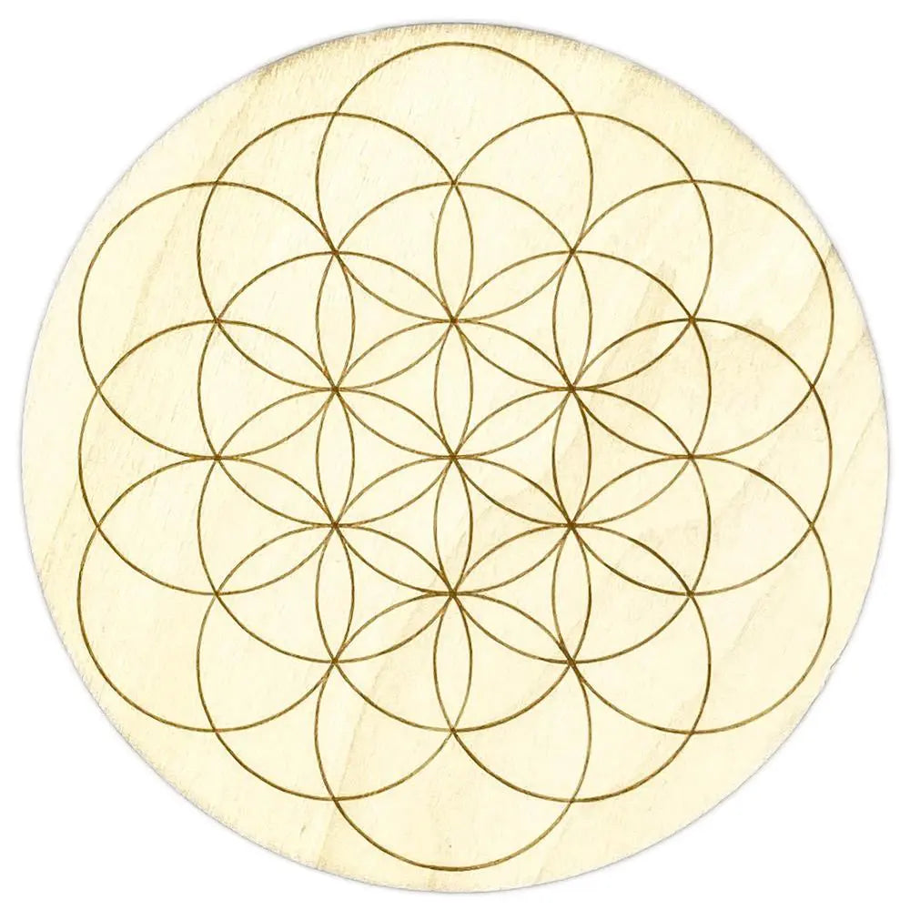 Flower of Life Gridding Plate Arabella Crystals